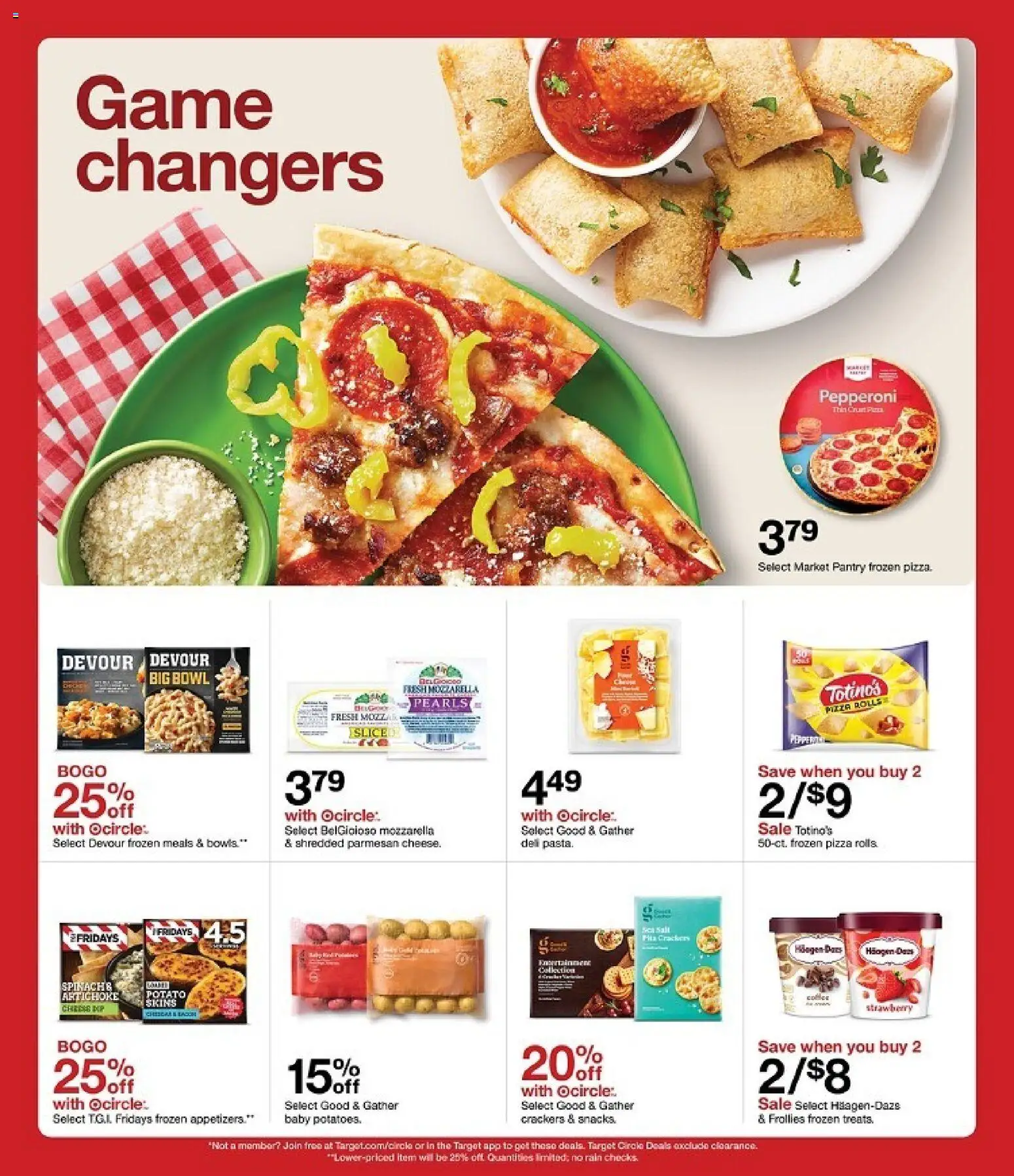 Target Weekly Ad - valid from 25.01.2026 | Page: 4 | Products: Pizza, Salt, Game