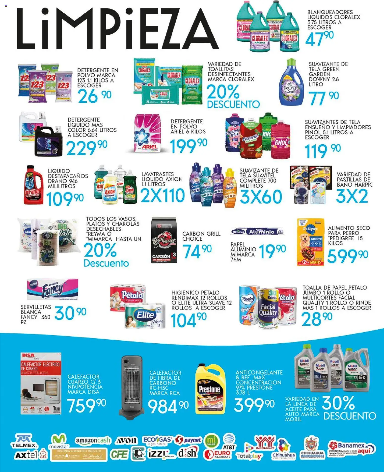 Nuevas ofertas de Alsuper válidas en toda la República Mexicana desde el 24.10.2025. ¡Encuentra las mejores ofertas en Alsuper Folleto Chihuahua-Ciudad! | Página: 5 | Productos: Aceite, Toalla, Polvo, Servilletas