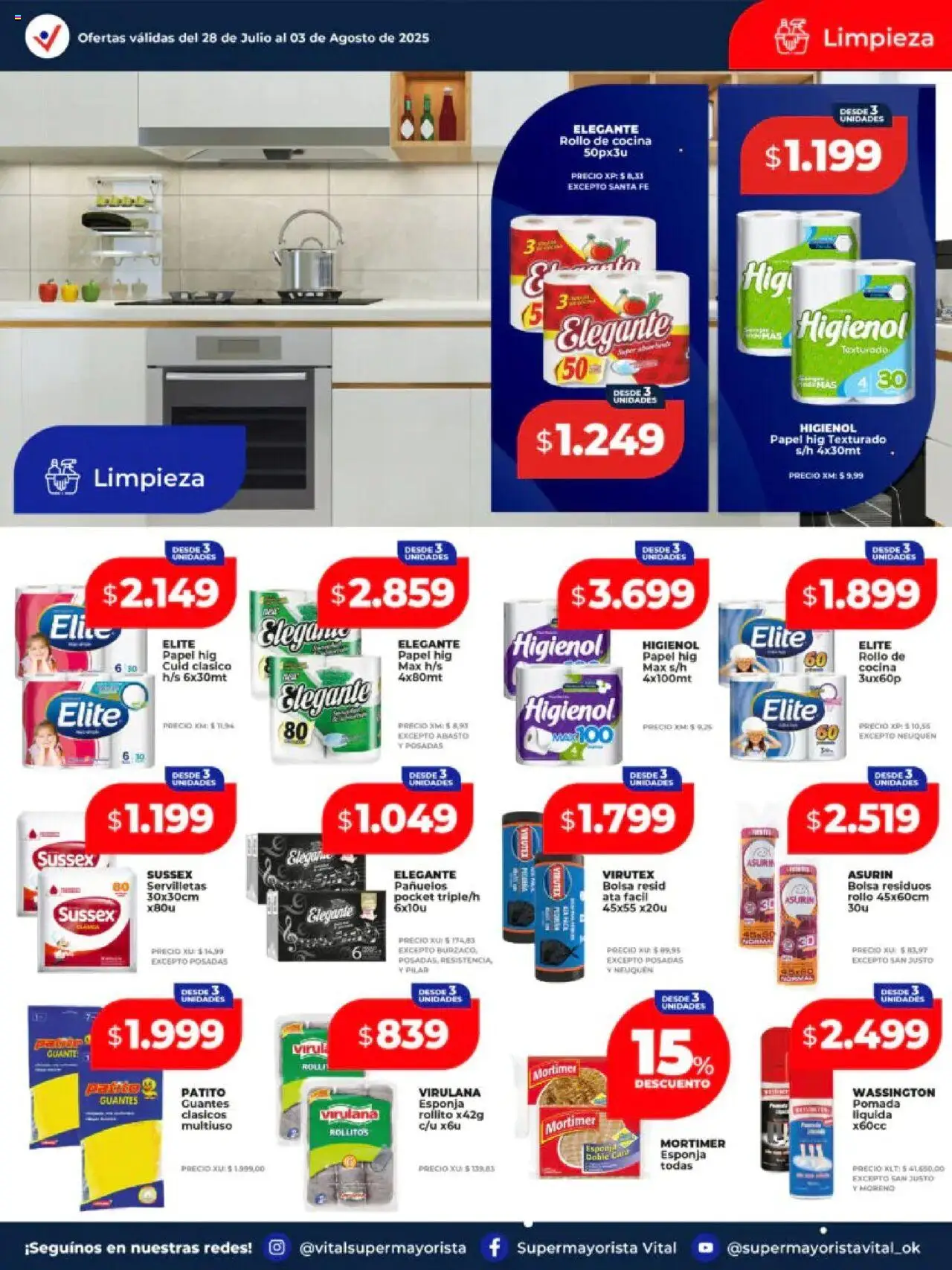 Vital - Ofertas │ válido desde el 28.07.2025 | Página: 9 | Productos: Cocina, Guante, Esponja, Guantes