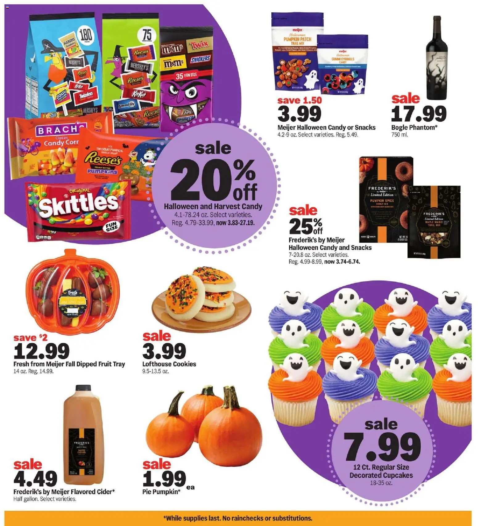 Meijer Halloween deals - valid from 29.10.2025 | Page: 5 | Products: Butter, Cookies, Pumpkin