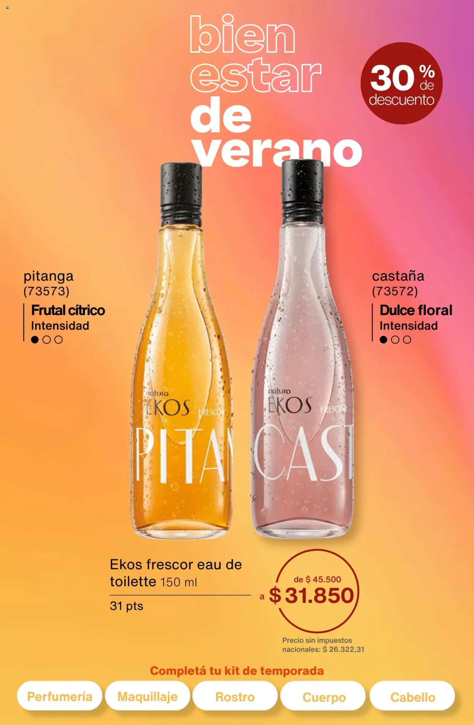 Catálogo Natura Ciclo 1/2026 │ válido desde el 06.01.2026 | Página: 65 | Productos: Eau de toilette, Maquillaje