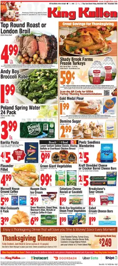 Preview of King Kullen weekly ads valid from 14.11.2025