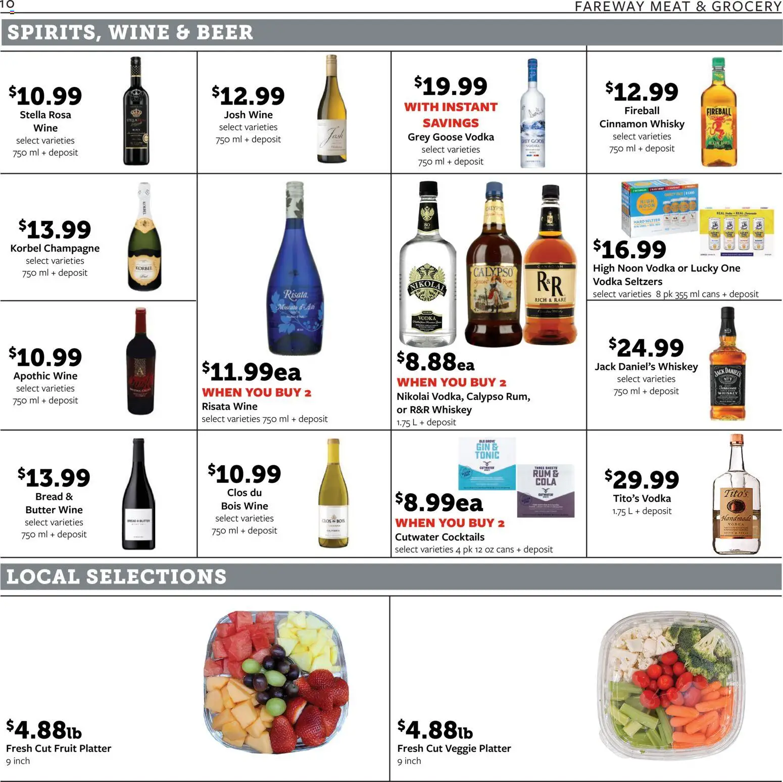 Fareway Weekly Ad - valid from 29.12.2025 | Page: 10 | Products: Butter, Wine, Beer, Whiskey