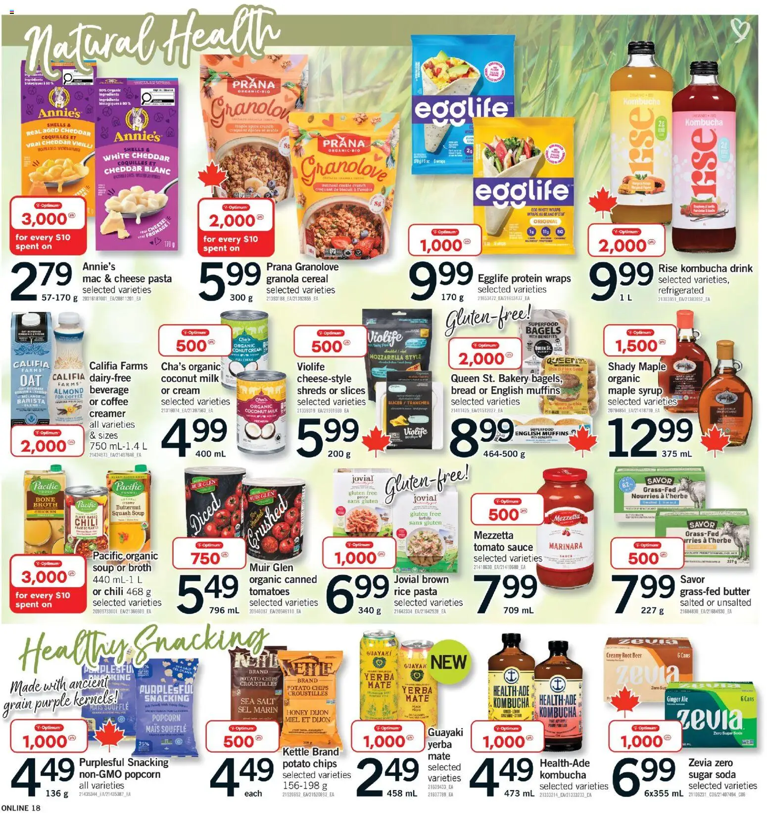 Fortinos flyer valid from 19.03.2026 | Page: 18 | Products: Pasta, Cheese, Bread, Beer