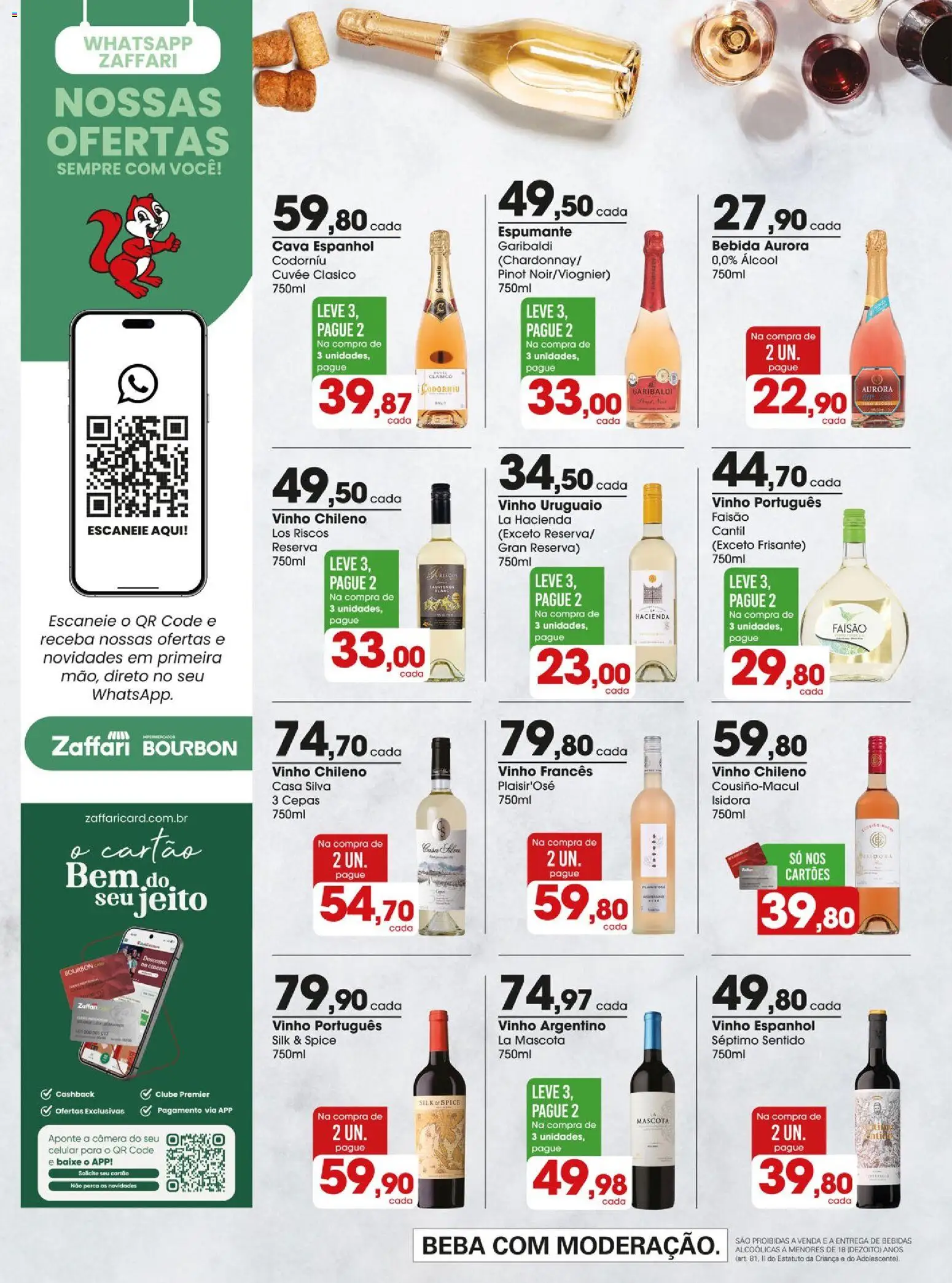 Zaffari Folheto - válido de 19.02.2026 | Página: 12 | Produtos: Espumante, Vinho, Bebida, Câmera