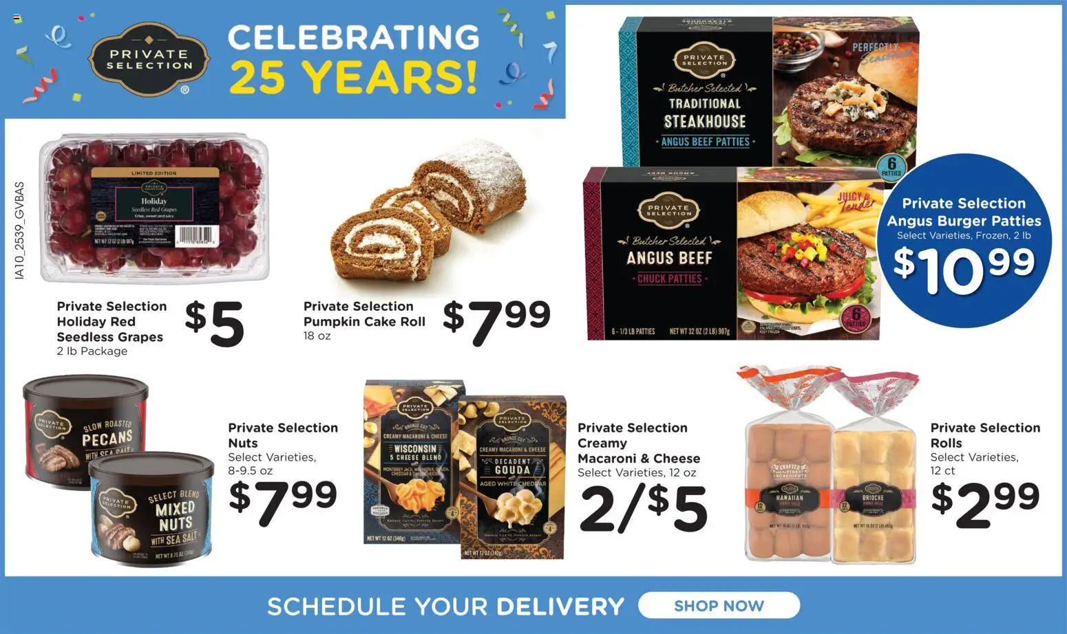 Kroger Ad - valid from 29.10.2025 | Page: 6 | Products: Beef, Salt, Pumpkin, Grapes