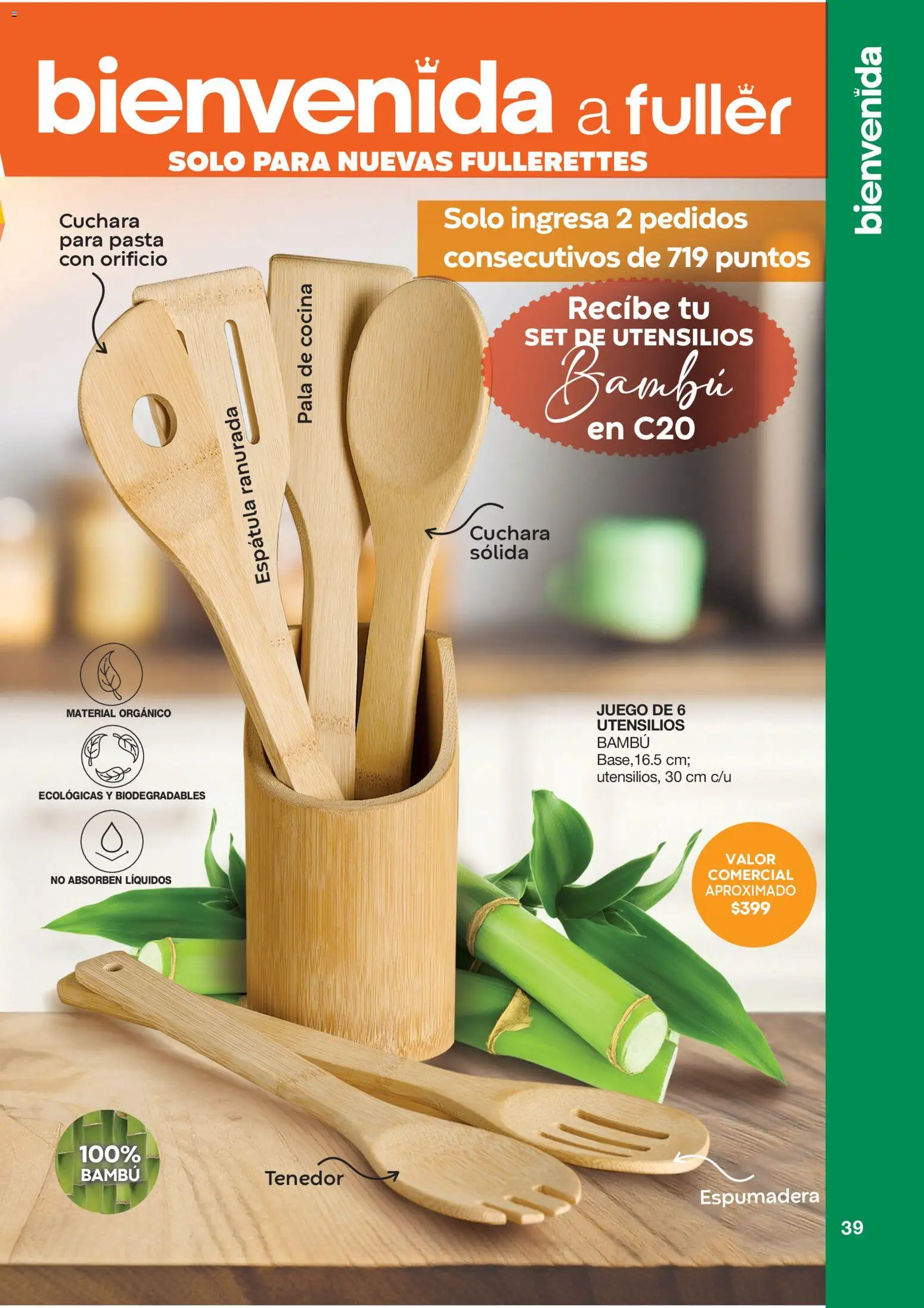 Nuevas ofertas de Fuller válidas en toda la República Mexicana desde el 10.12.2025. ¡Encuentra las mejores ofertas en Fuller Revista Gana Más C18! | Página: 39 | Productos: Espátula, Pasta, Cocina, Cuchara