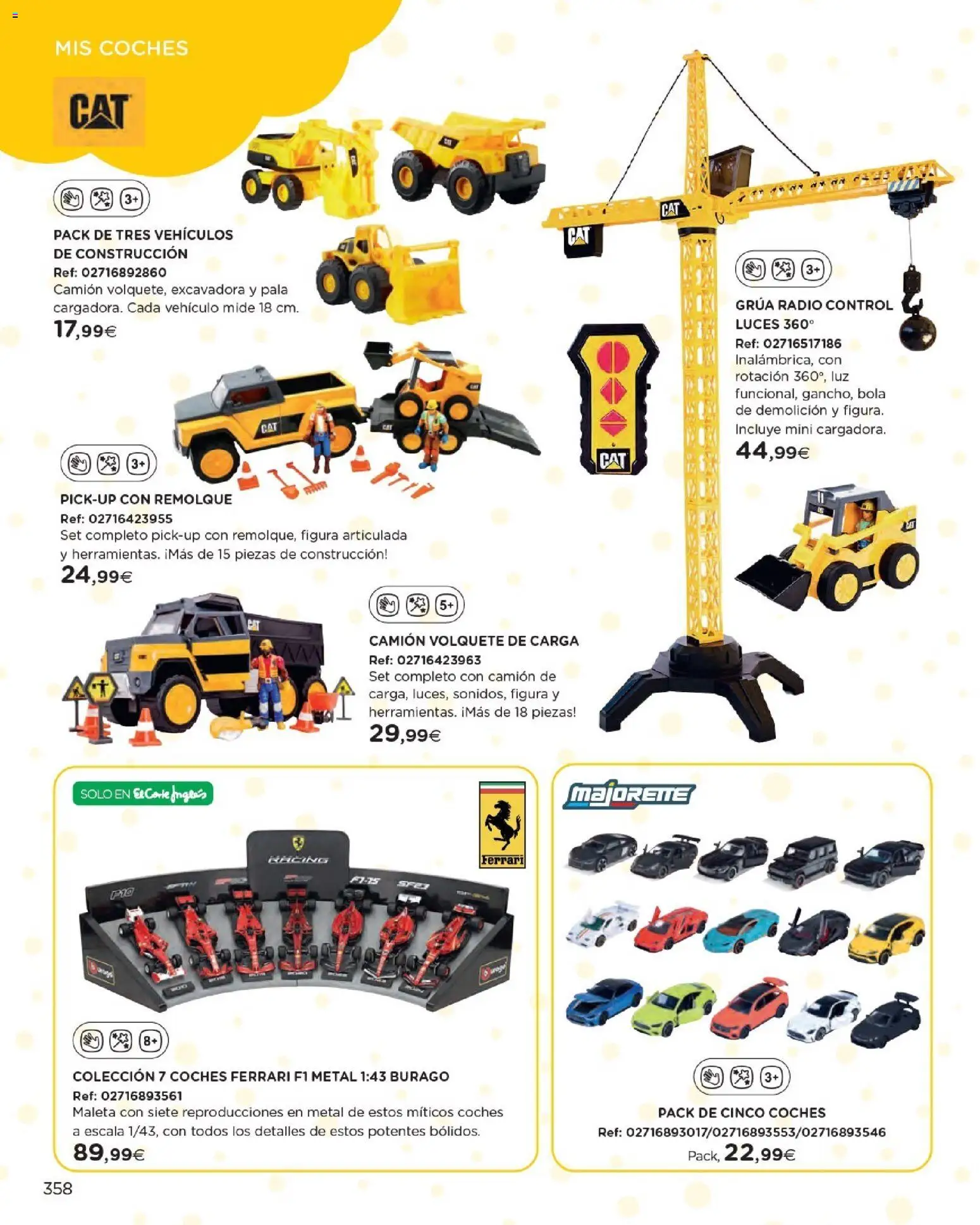 Nuevas ofertas de El Corte Inglés válidas en toda la República Mexicana desde el 27.10.2025. ¡Encuentra las mejores ofertas en El Corte Inglés catálogo Juguetes! | Página: 358 | Productos: Pala, Maleta, Radio