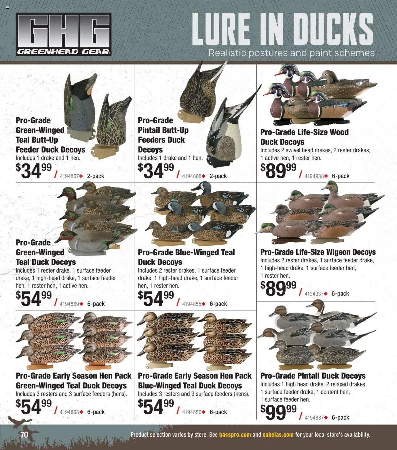 Cabela's Waterfowl 25 - valid from 01.10.2025 | Page: 70 | Products: Swivel, Lure