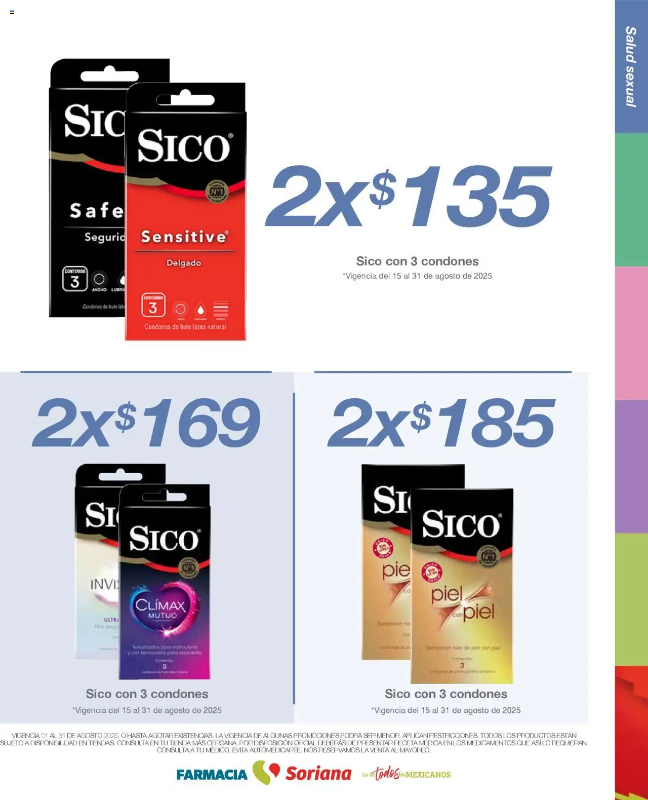 Nuevas ofertas de Soriana válidas en toda la República Mexicana desde el 01.08.2025. ¡Encuentra las mejores ofertas en Soriana - Folleto Farmacia Súper Nacional! | Página: 20
