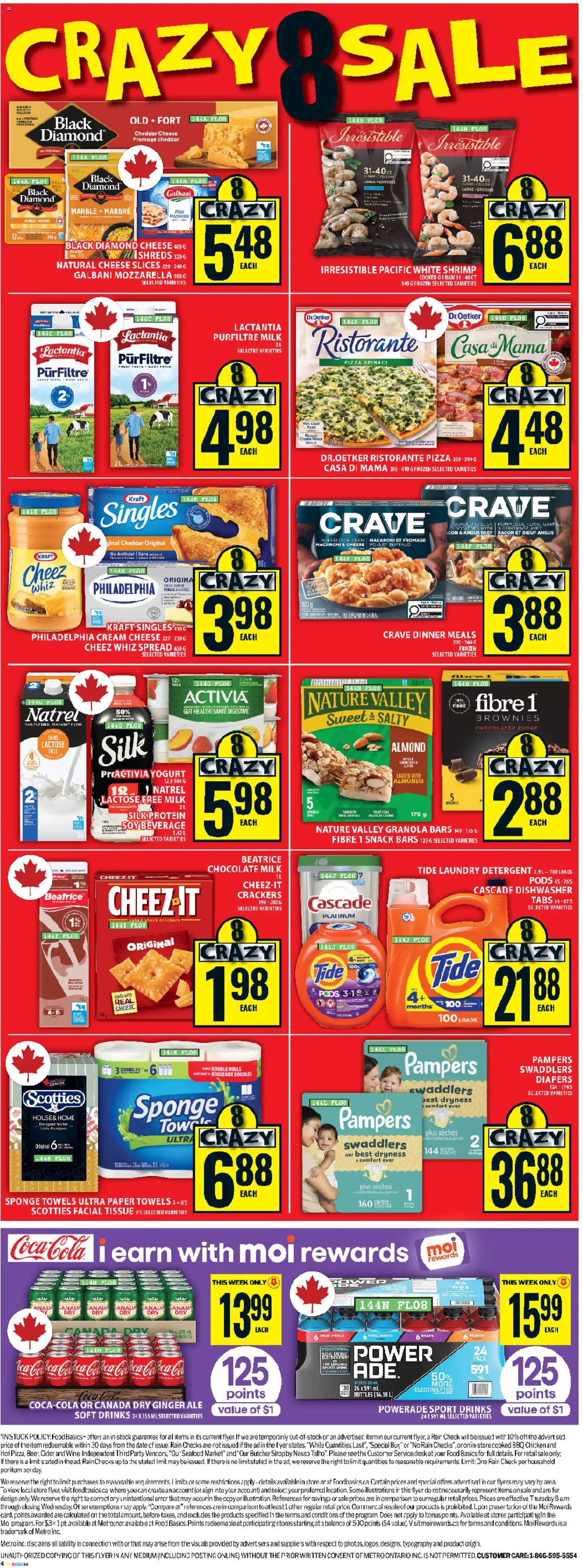 Food Basics flyer valid from 16.04.2026 | Page: 3 | Products: Potatoes, Detergent, Milk, Wine