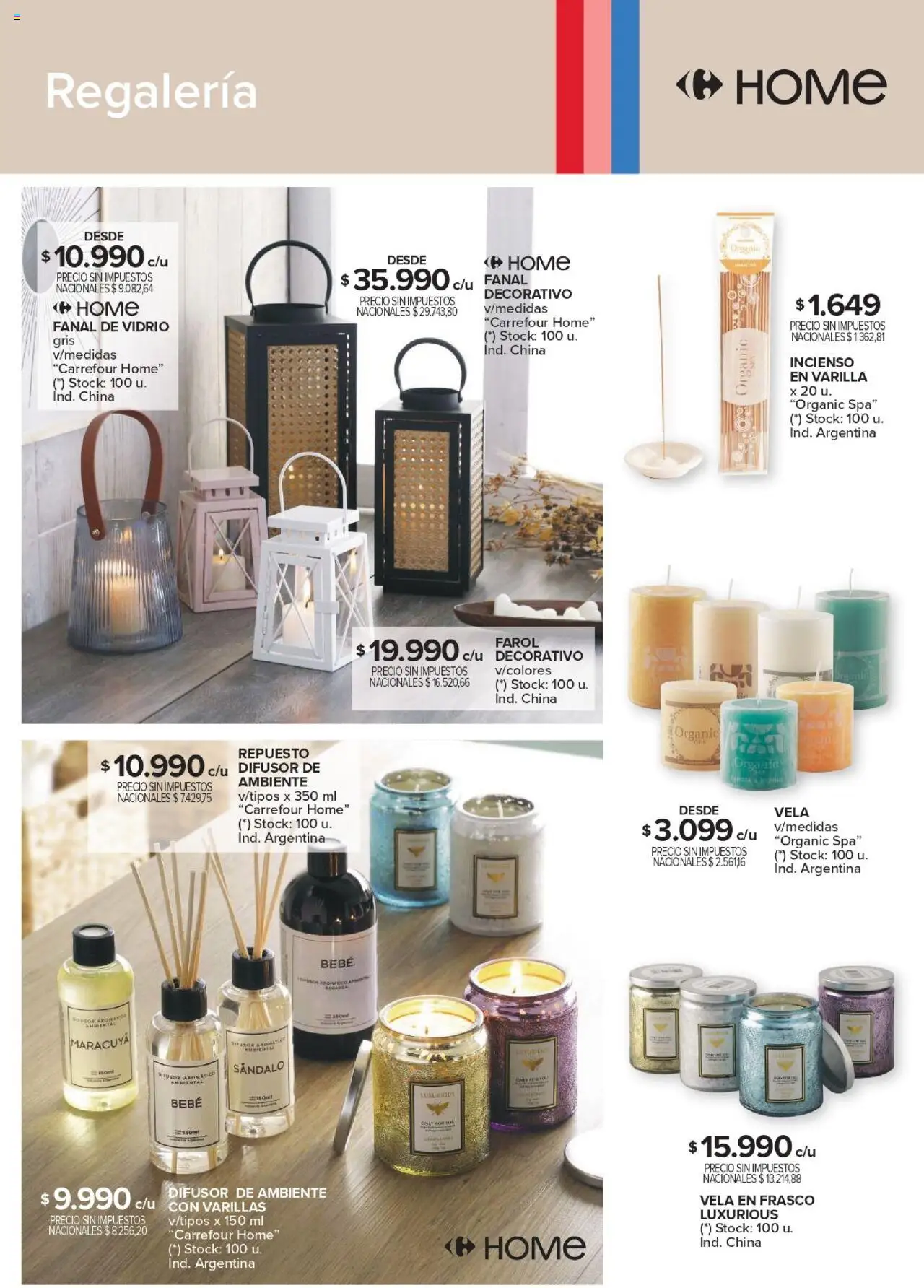 Carrefour Deco Hogar │ válido desde el 13.05.2025 | Página: 17 | Productos: Vela, Farol, Frasco