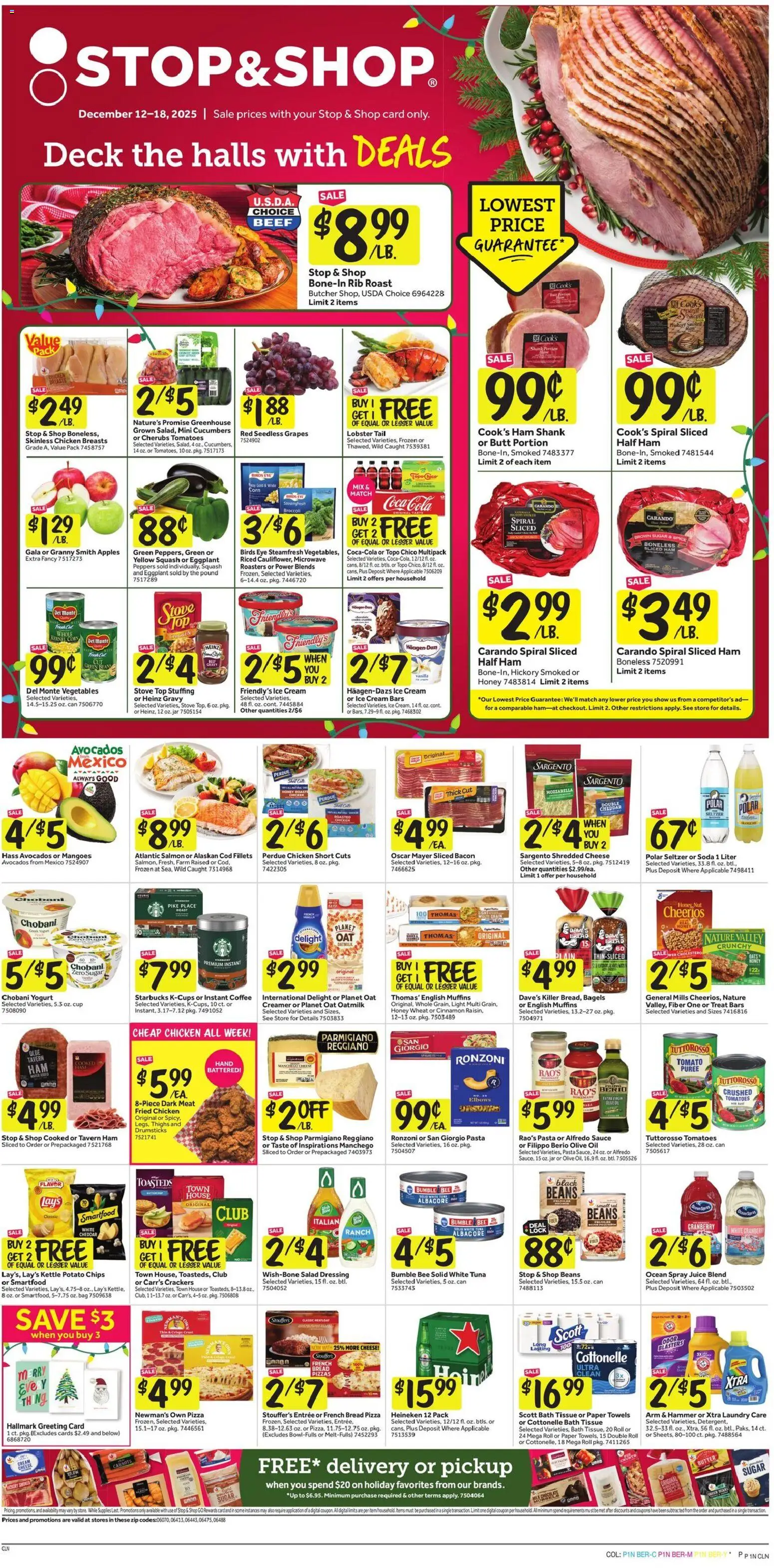Stop & Shop Weekly Ad - valid from 12.12.2025 | Page: 1 | Products: Squash, Chocolate, Cucumbers, Ice cream