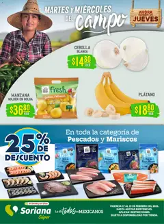 Vista previa de Soriana - Martes y Miércoles del Campo Súper: Tamaulipas (excepto Cd. Victoria y Tampico), nuevo folleto de la tienda, válido en México a partir del 17.02.2026