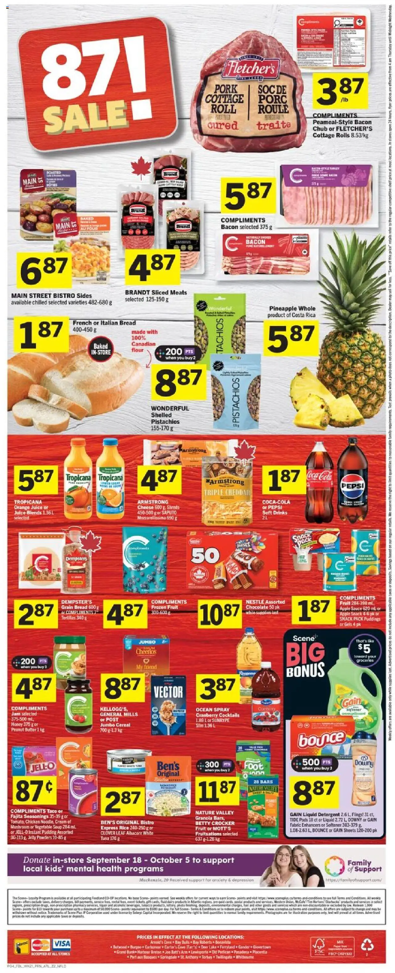 Foodland flyer valid from 18.09.2025 | Page: 2 | Products: Rice, Pineapple, Cheese, Chocolate