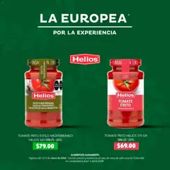Vista previa de La Europea catálogo Tomate frito Helios, nuevo folleto de la tienda, válido en México a partir del 01.01.2026