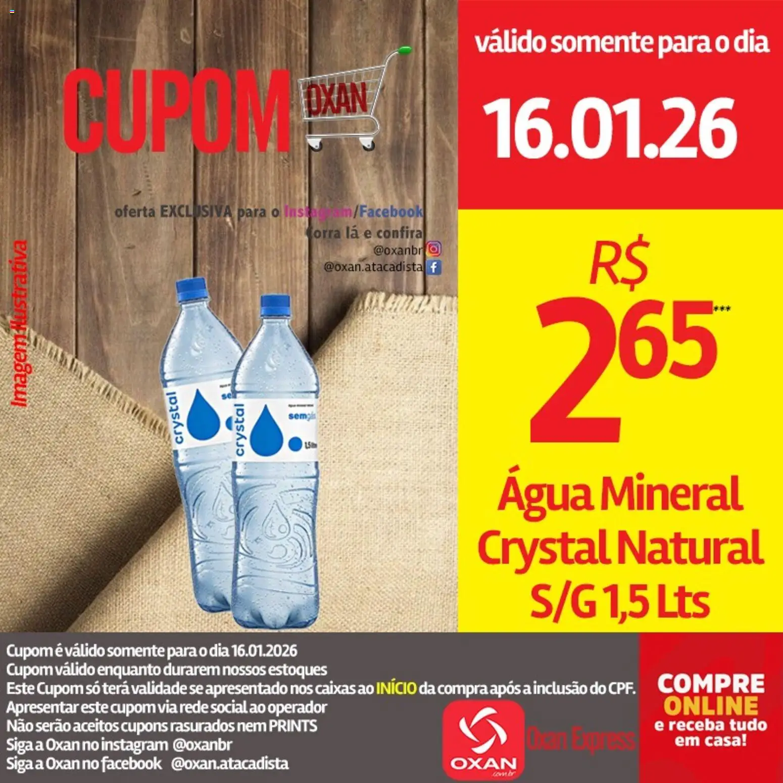 Oxan Atacadista Folheto - válido de 16.01.2026 | Página: 18 | Produtos: Água mineral