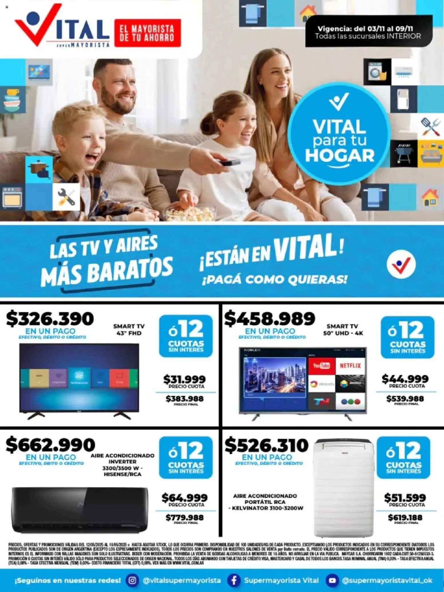 Vital - Especial de nonfood - Bahía Blanca │ válido desde el 03.11.2025 | Página: 1 | Productos: Aire acondicionado