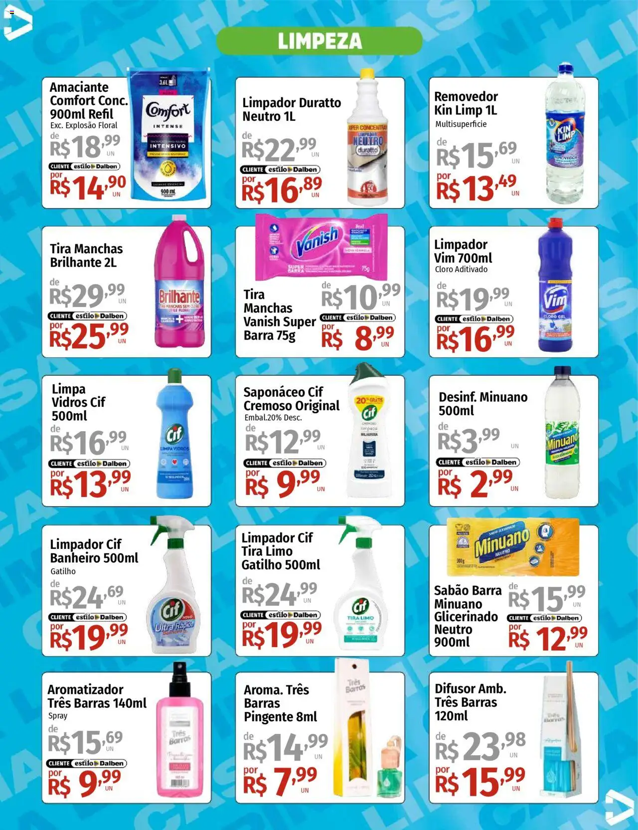 Supermercado Dalben Folheto - válido de 13.10.2025 | Página: 2 | Produtos: Cloro, Sabão, Pingente, Limpa vidros