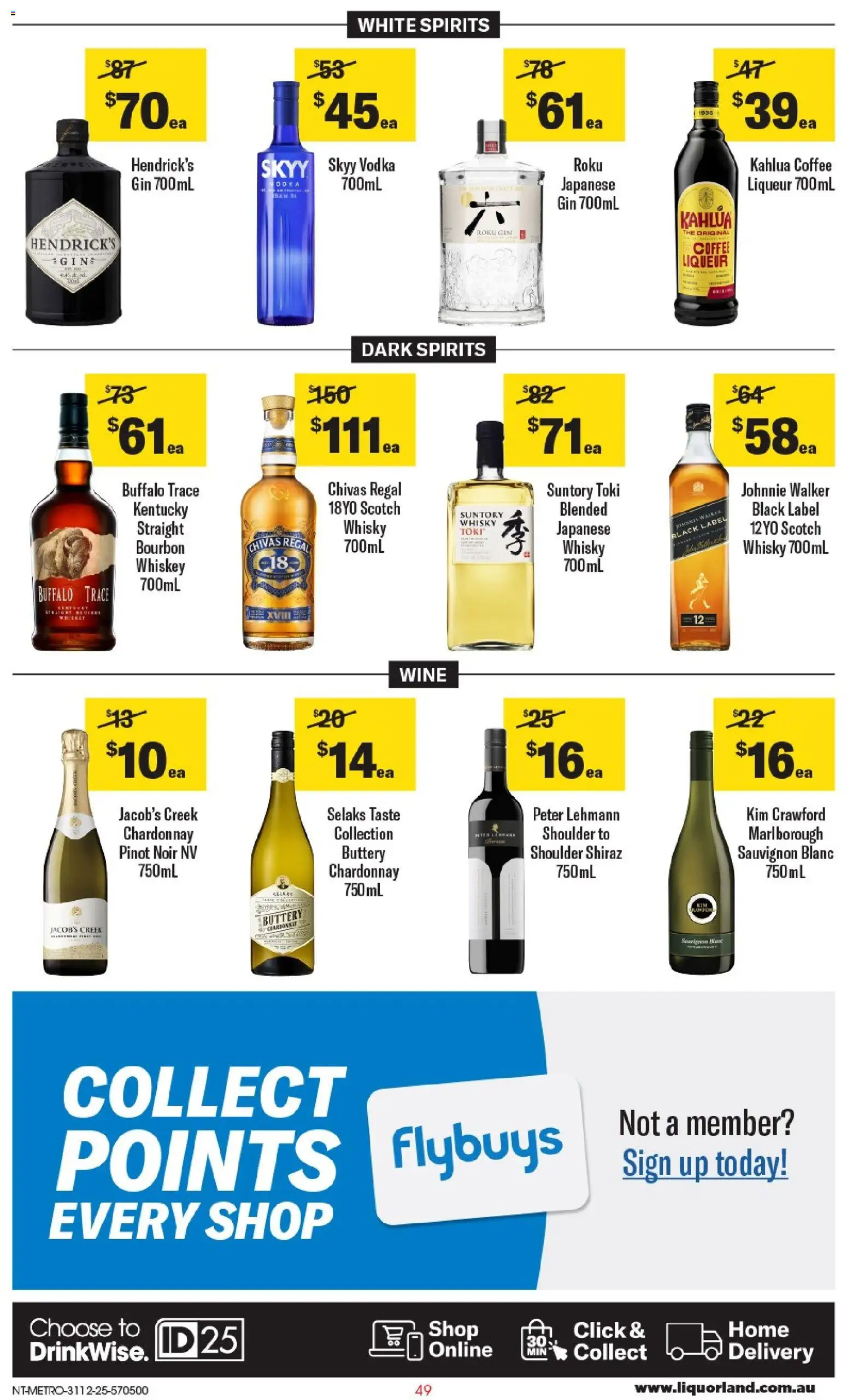 Coles catalogue - valid from 31.12.2025 | Page: 50 | Products: Coffee, Gin, Vodka, Scotch
