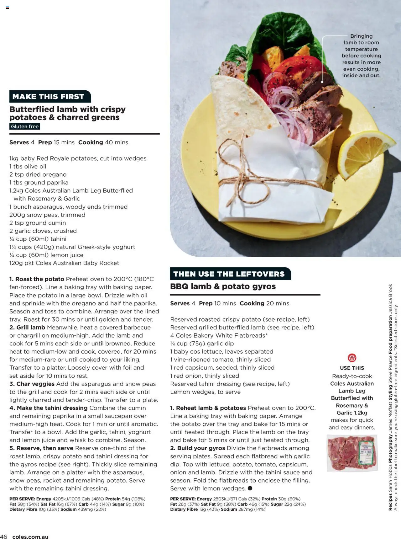 Coles catalogue - valid from 06.10.2025 | Page: 46 | Products: Lemon, Greens, Grill, Bakery