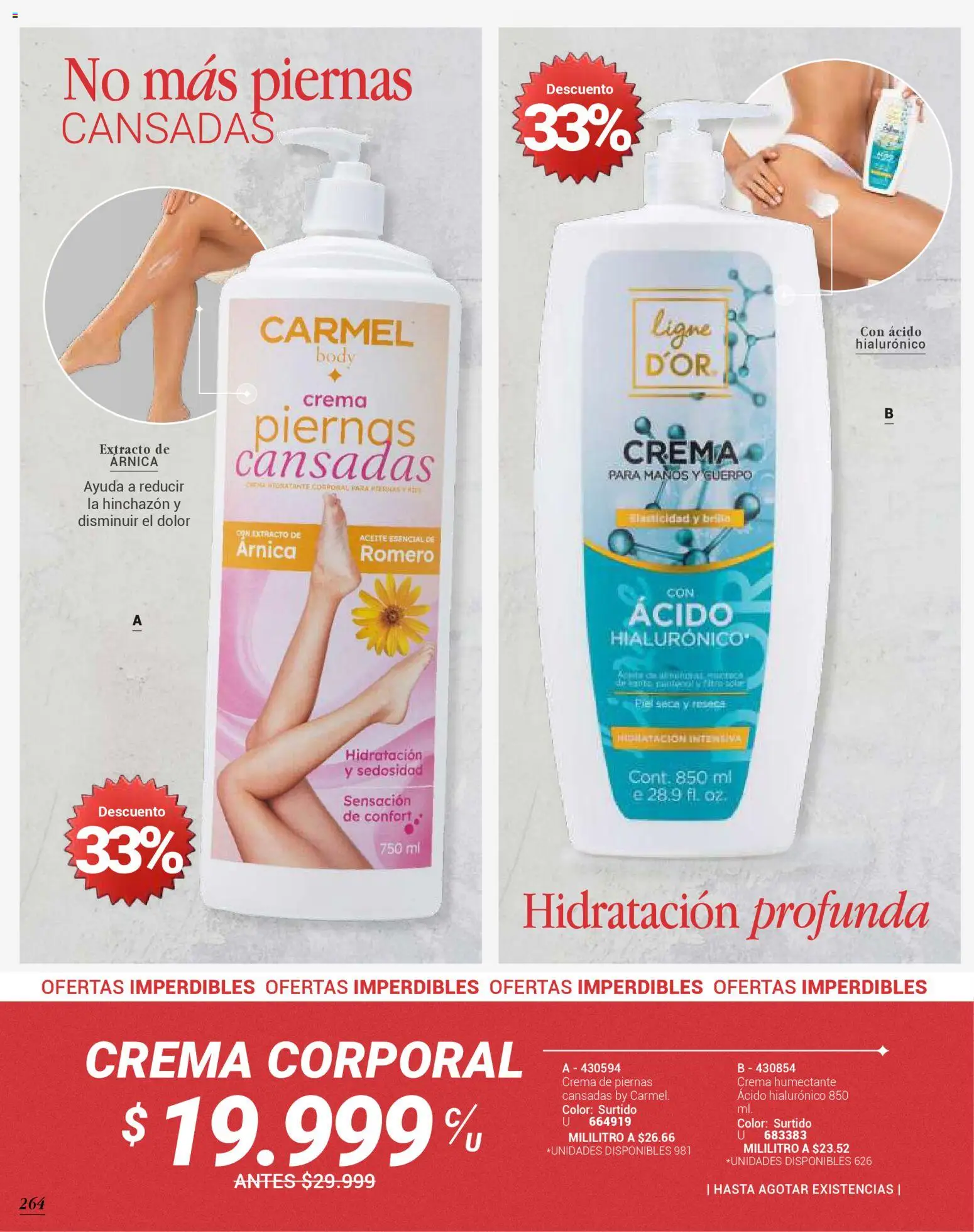 Carmel revista - valida desde el 01.03.2026 | Página: 264 | Productos: Crema, Body, Aceite
