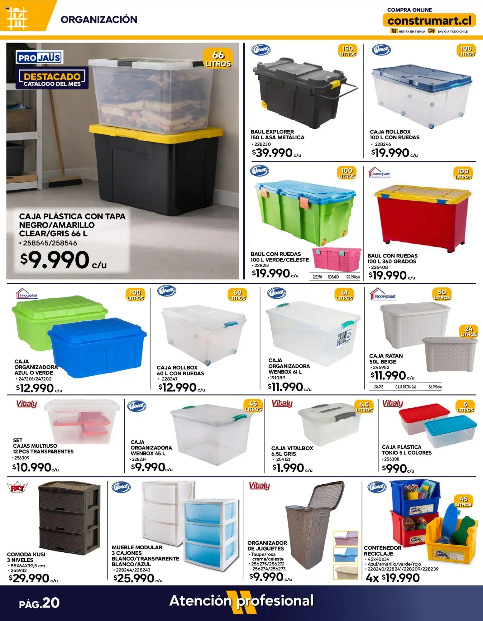 Construmart Ofertas │ válido desde el 01.03.2026 | Página: 20 | Productos: Organizador, Caja, Modular