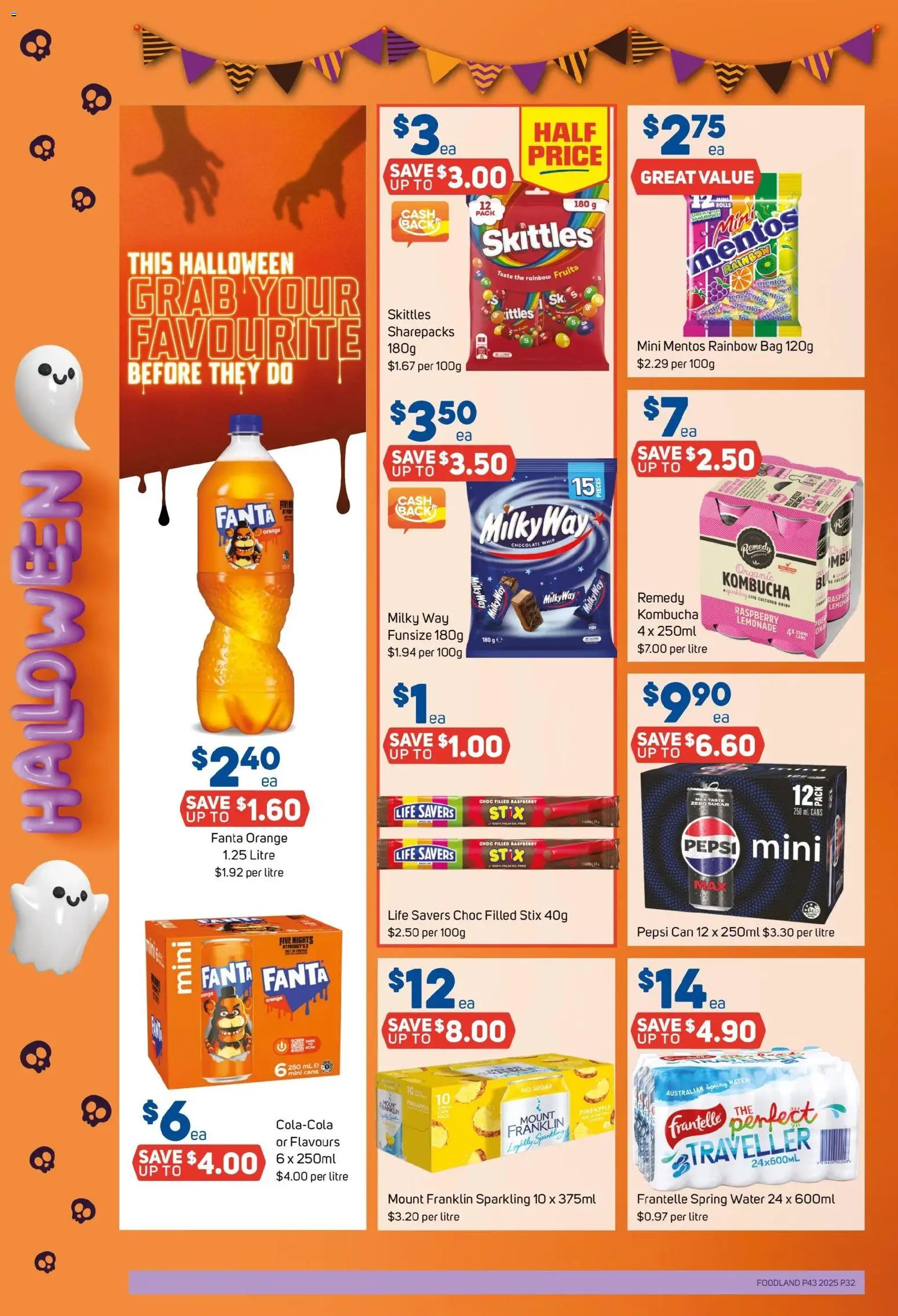 Foodland catalogue - valid from 29.09.2025 | Page: 32 | Products: Pepsi, Sugar, Raspberry, Bag