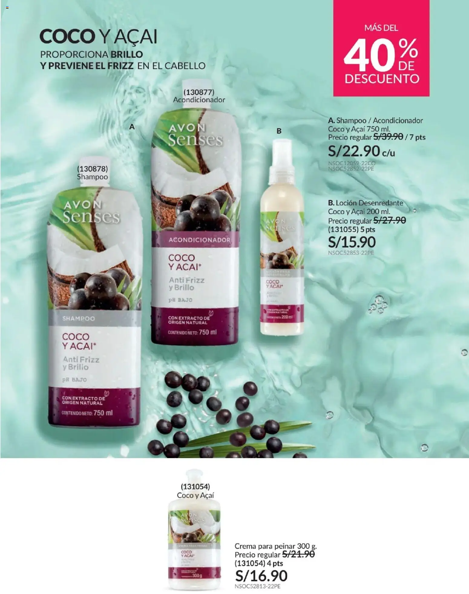 Catálogo Avon válido desde 01.02.2026 | Página: 179 | Productos: Shampoo, Acondicionador, Crema