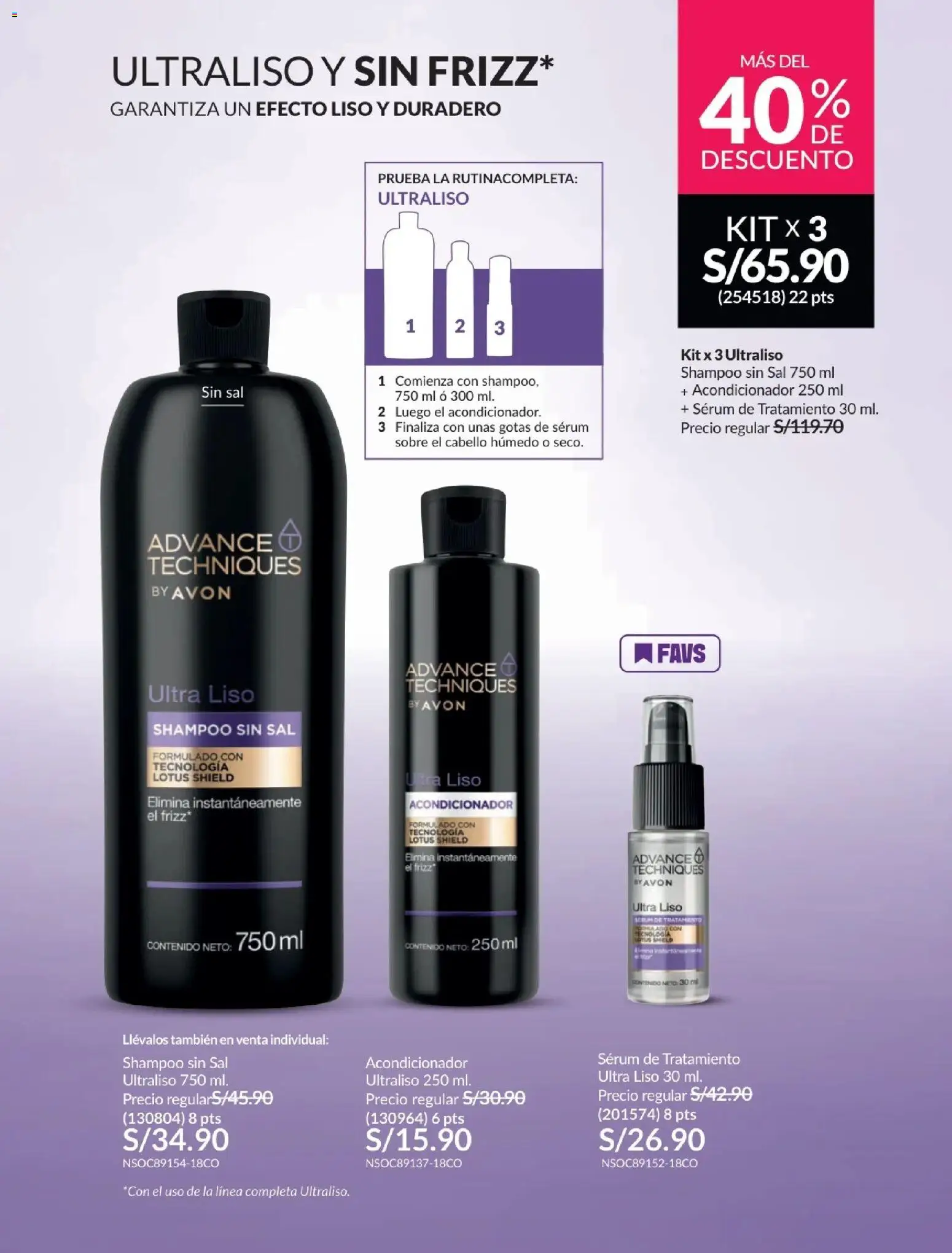 Catálogo Avon válido desde 21.04.2026 | Página: 174 | Productos: Shampoo, Acondicionador