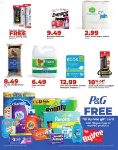 Preview of HyVee weekly ads valid from 08.12.2025 | Page: 39 | Products: Cat Litter, Detergent, Water, Sheet