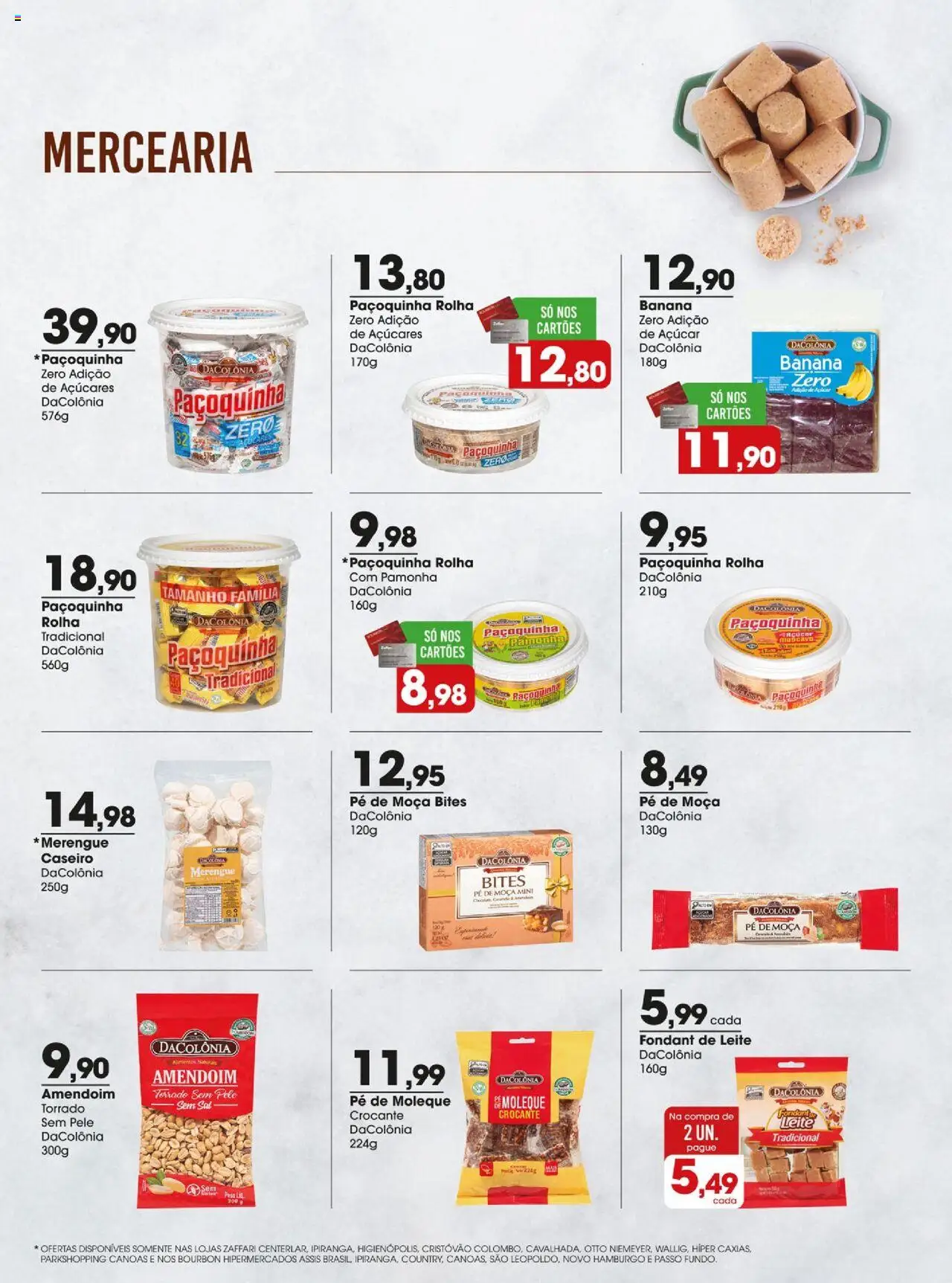 Zaffari Folheto - válido de 17.06.2025 | Página: 8 | Produtos: Amendoim, Leite, Açúcar, Sal