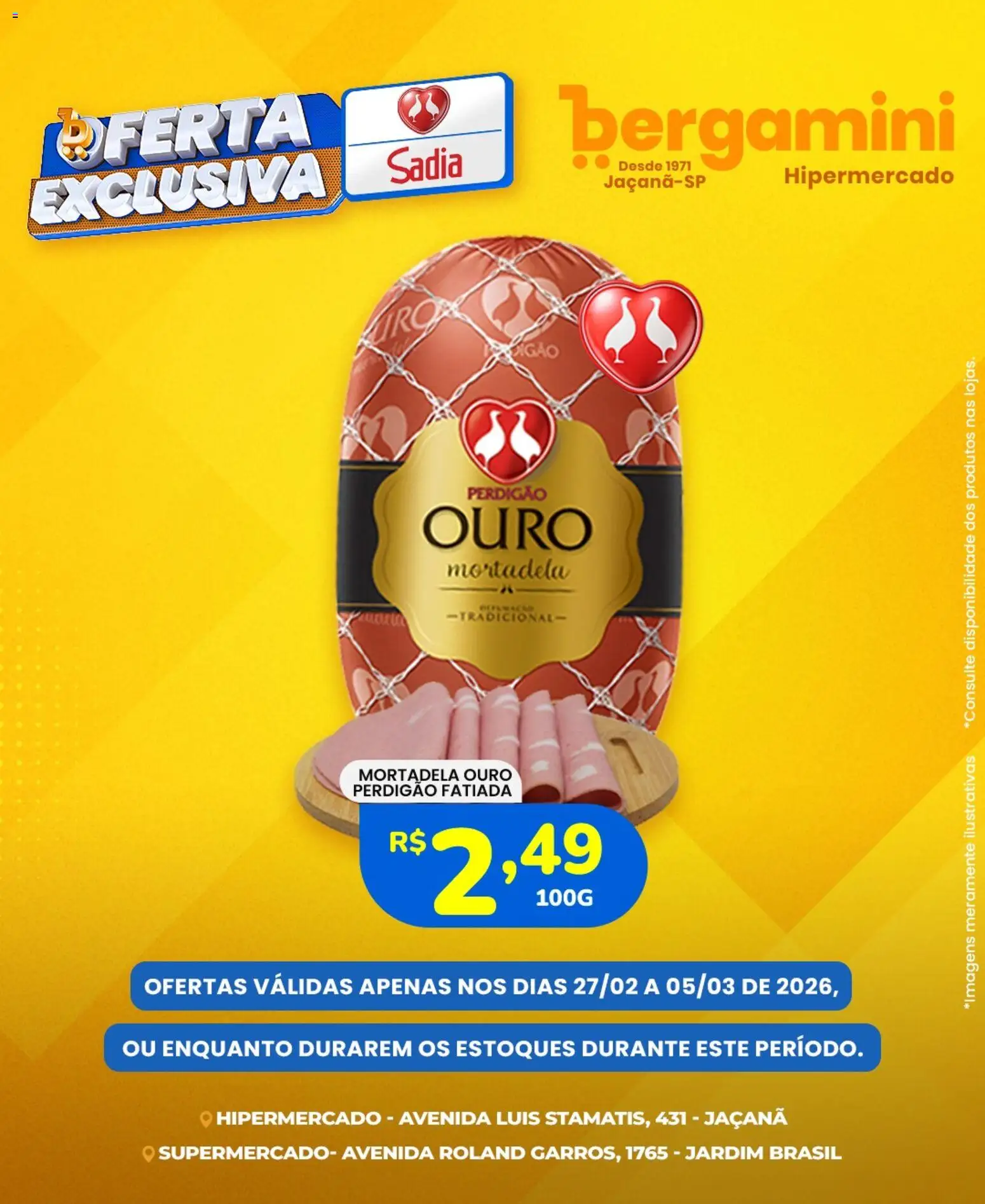 Supermercado Bergamini Folheto - válido de 27.02.2026 | Página: 8 | Produtos: Mortadela