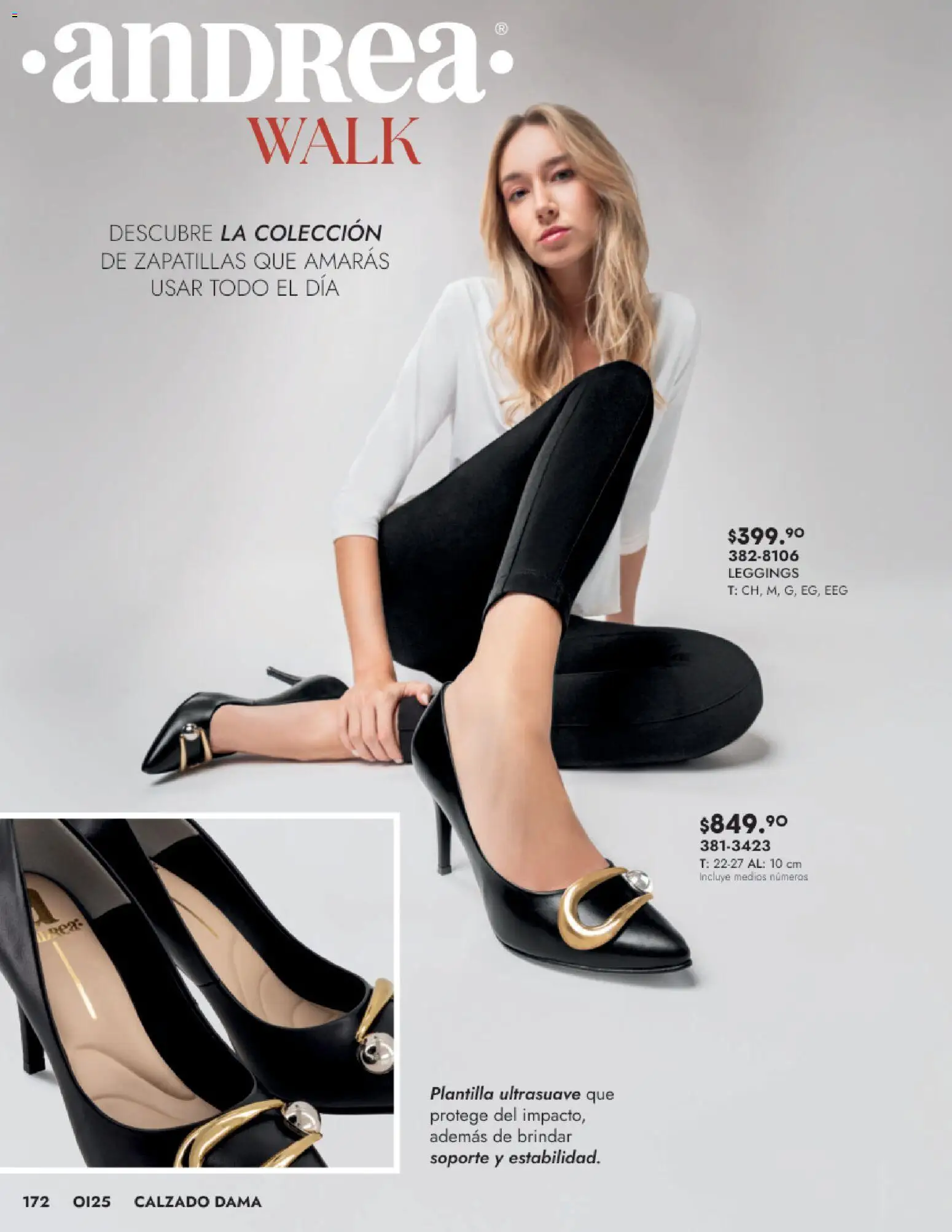 Nuevas ofertas de Andrea válidas en toda la República Mexicana desde el 24.08.2025. ¡Encuentra las mejores ofertas en Andrea - Catálogo Calzado Dama! | Página: 172 | Productos: Leggings, Zapatillas