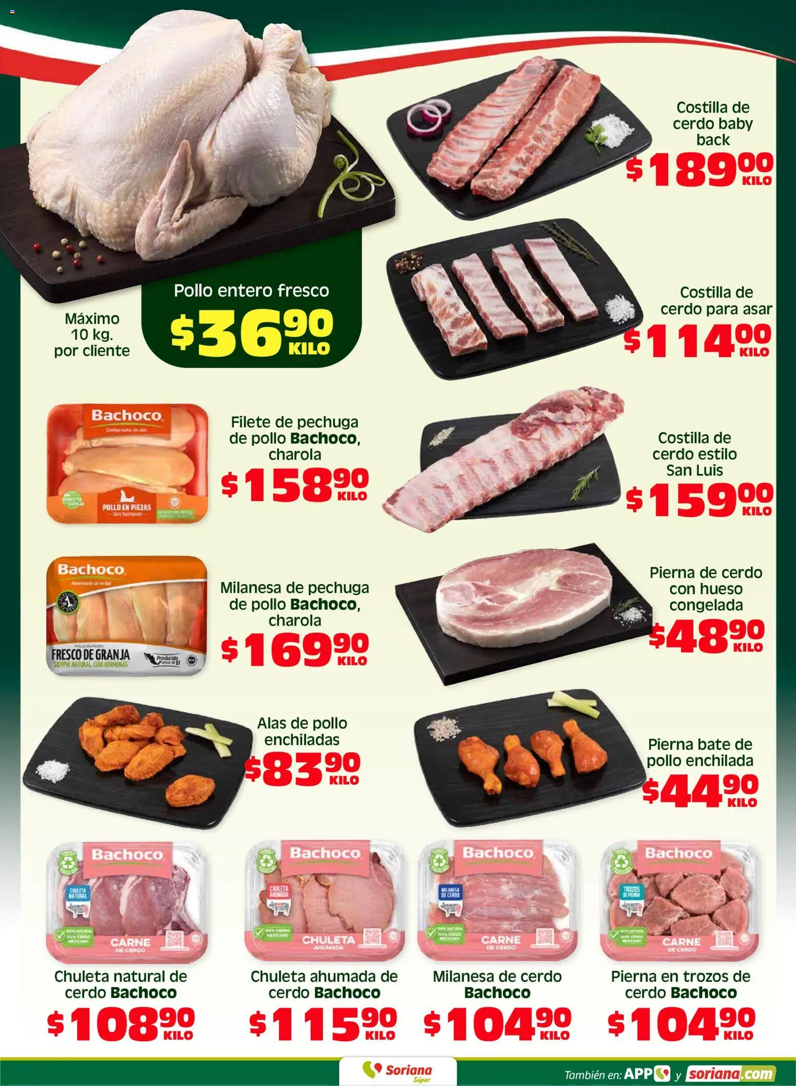 Nuevas ofertas de Soriana válidas en toda la República Mexicana desde el 17.04.2026. ¡Encuentra las mejores ofertas en Soriana Fin de Semana Súper: Juárez! | Página: 2 | Productos: Pollo, Milanesa, Cerdo