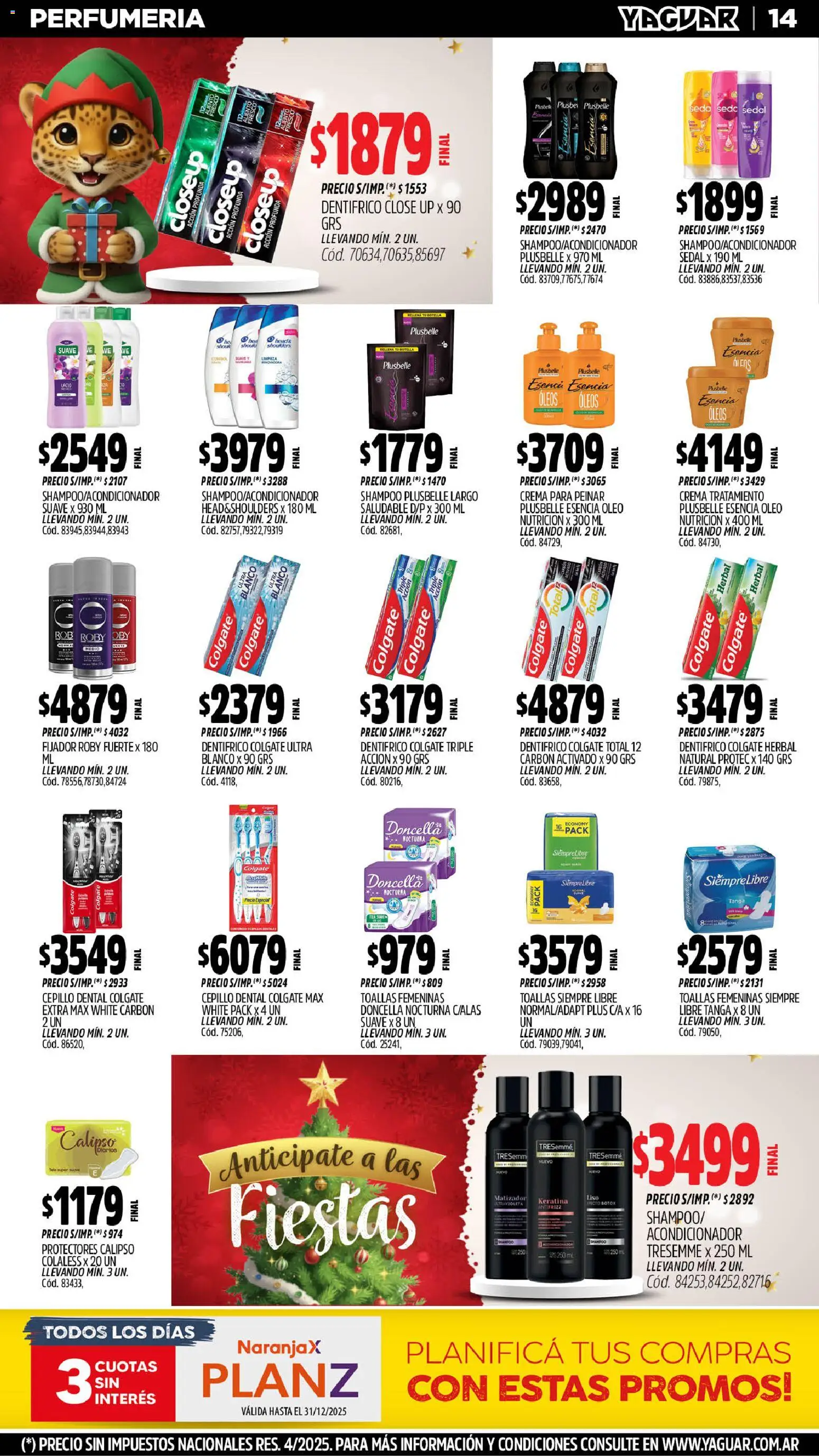 Yaguar catálogo │ válido desde el 08.12.2025 | Página: 17 | Productos: Botella, Cepillo, Shampoo, Fijador