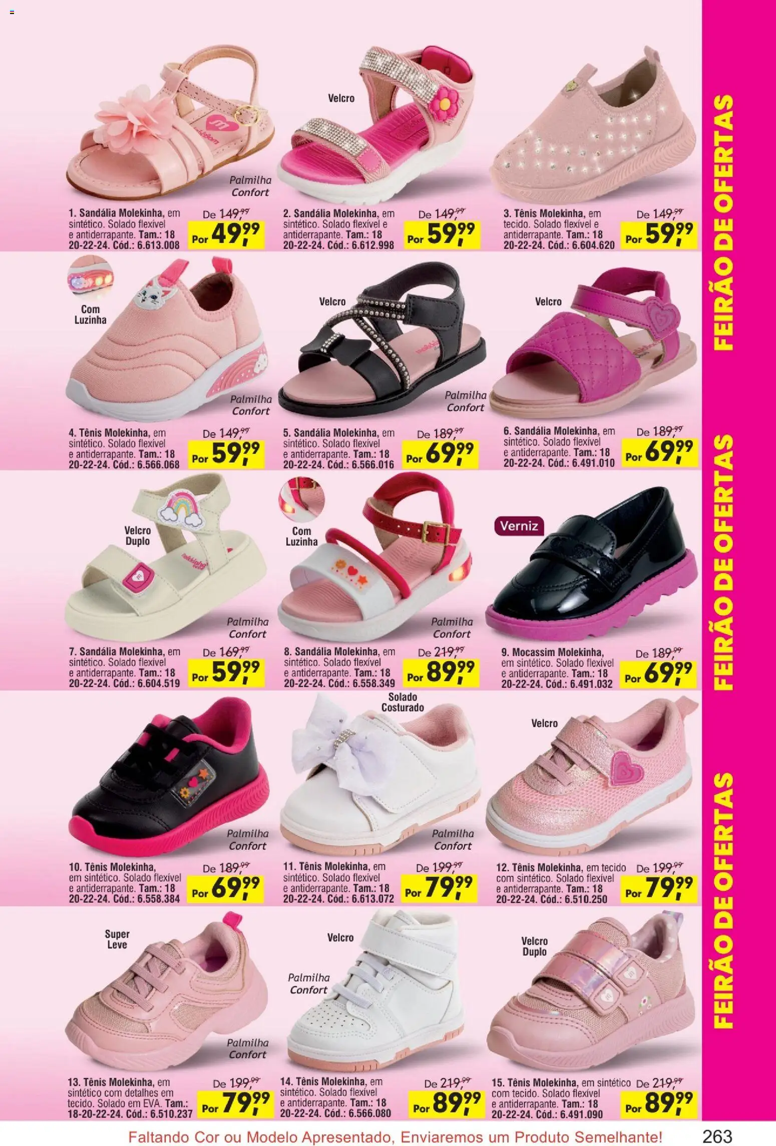 Quatro Estações Folheto - válido de 01.04.2026 | Página: 23 | Produtos: Tecido, Tênis, Verniz, Palmilha