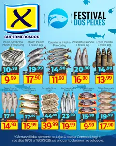 X Supermercados - Ofertas Festival dos Peixes - Pré-Visualização do folheto da loja X Supermercados, válido de 16.09.2025