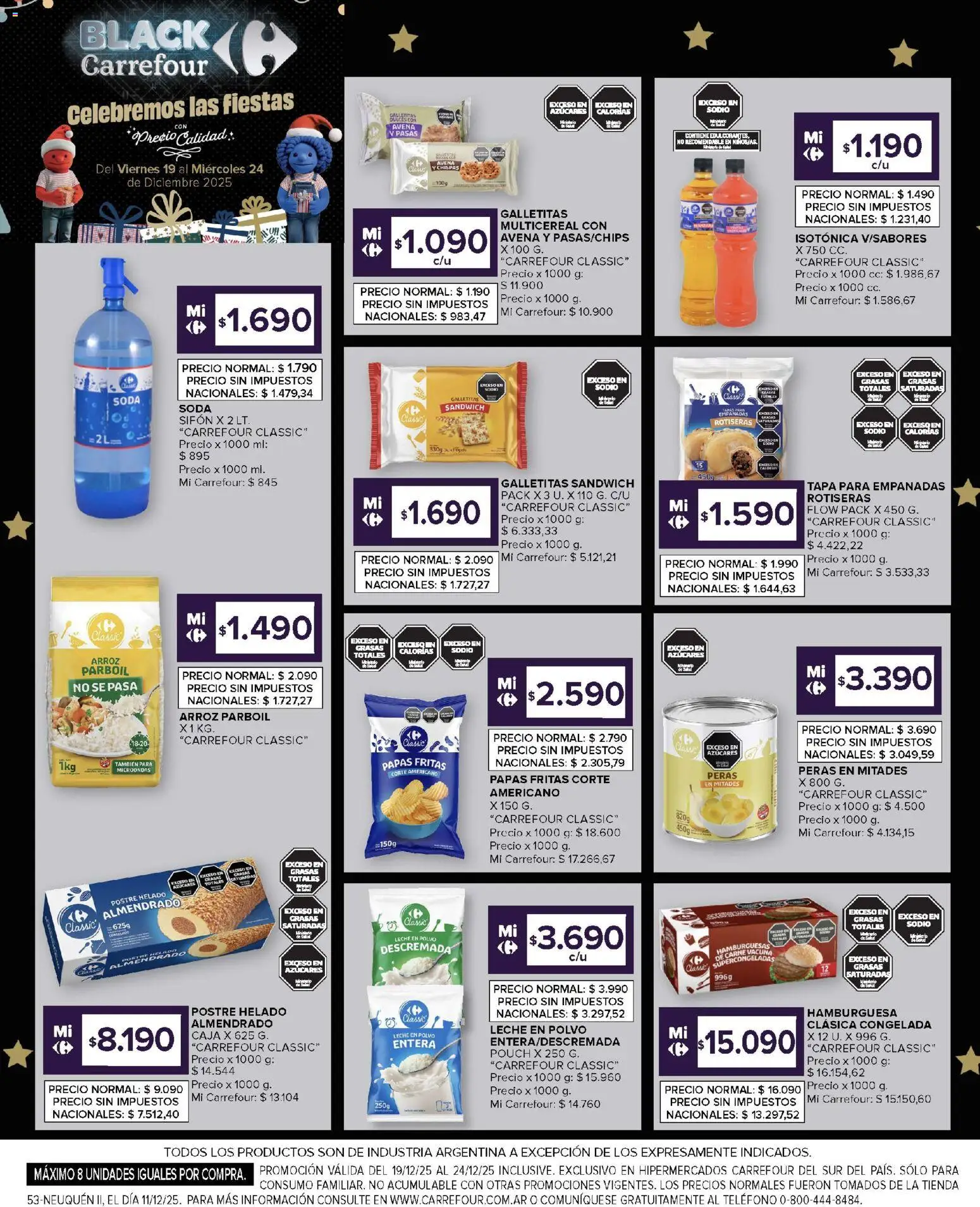 Carrefour ofertas │ válido desde el 19.12.2025 | Página: 18 | Productos: Helado, Galletitas, Caja, Microondas