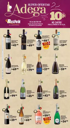 Bistek Supermercados - Ofertas Adega - Pré-Visualização do folheto da loja Bistek Supermercados, válido de 23.10.2025