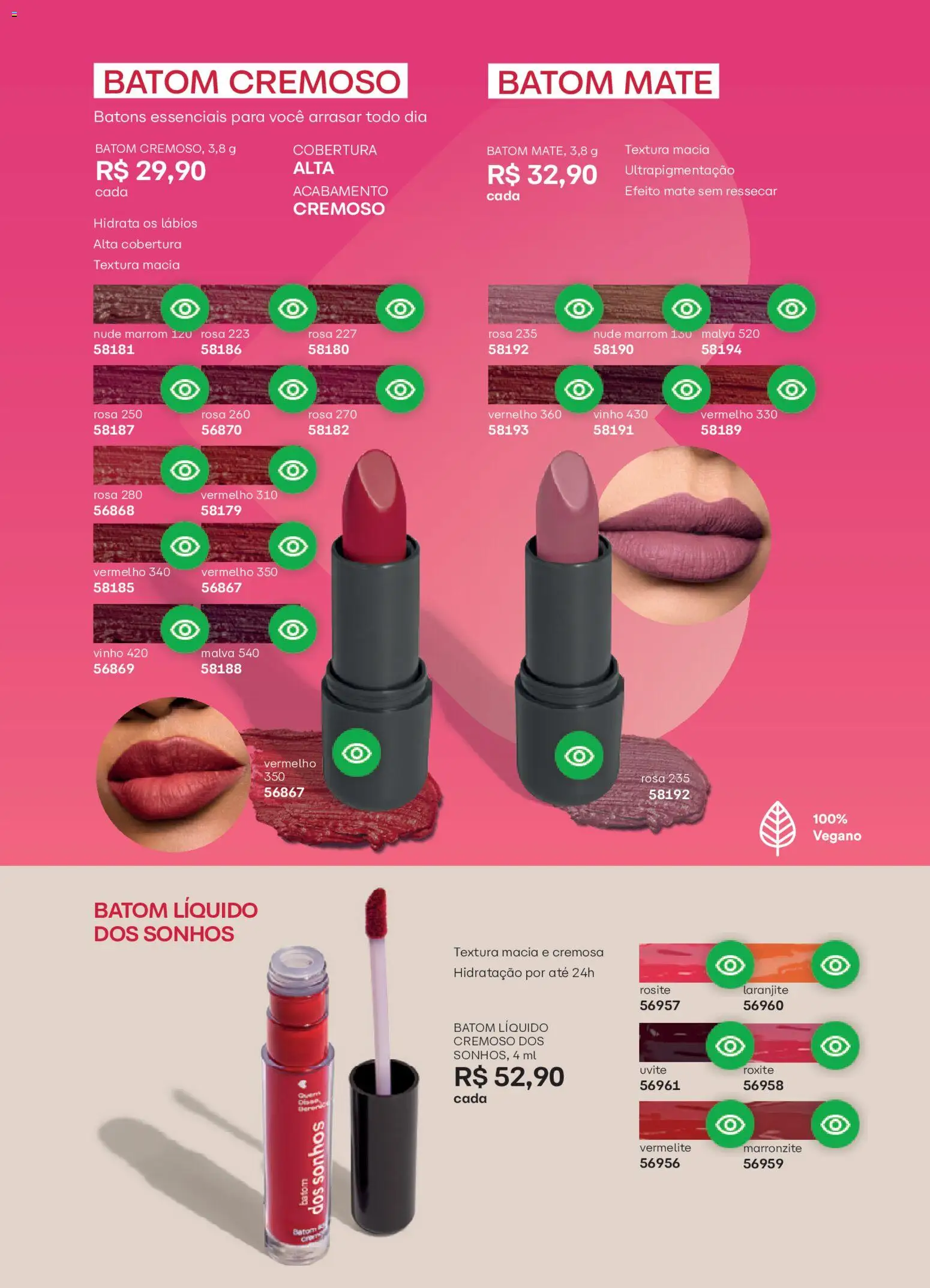 O Boticário Folheto - válido de 02.03.2026 | Página: 126 | Produtos: Batom, Vinho