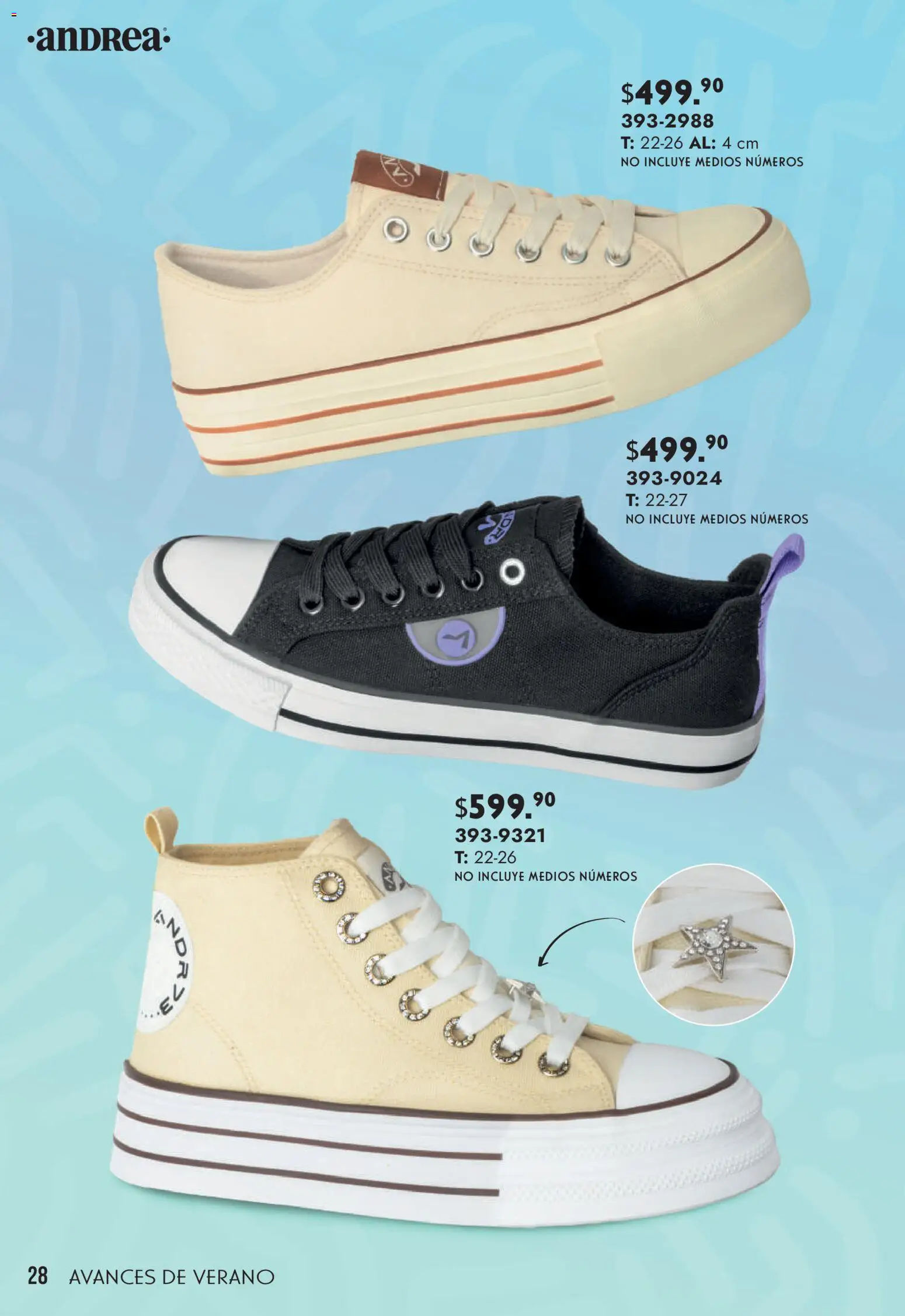 Nuevas ofertas de Andrea válidas en toda la República Mexicana desde el 22.03.2026. ¡Encuentra las mejores ofertas en Andrea catálogo Avances de Verano! | Página: 28