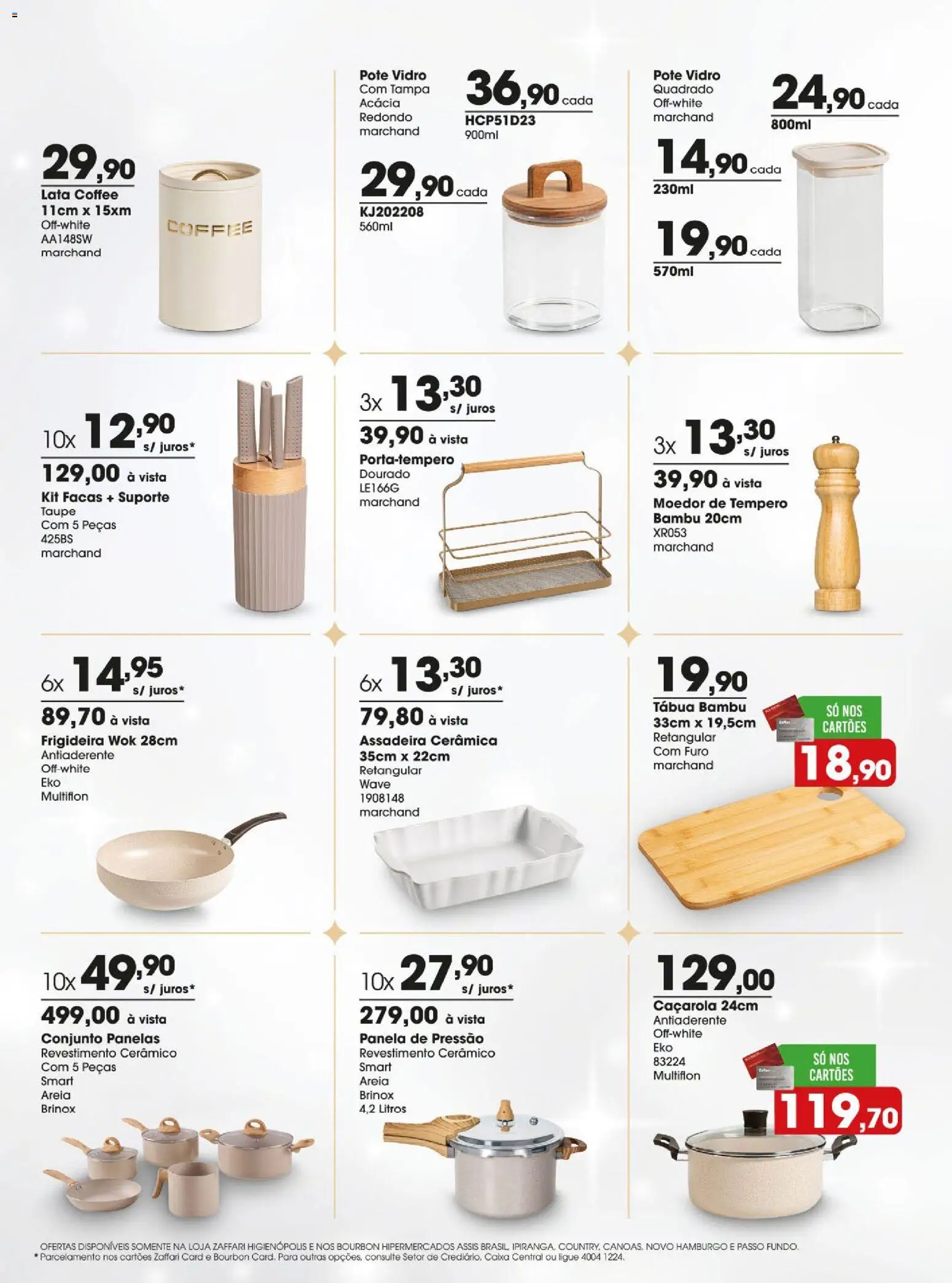 Zaffari Folheto - válido de 08.12.2025 | Página: 5 | Produtos: Frigideira, Caçarola, Tábua, Assadeira