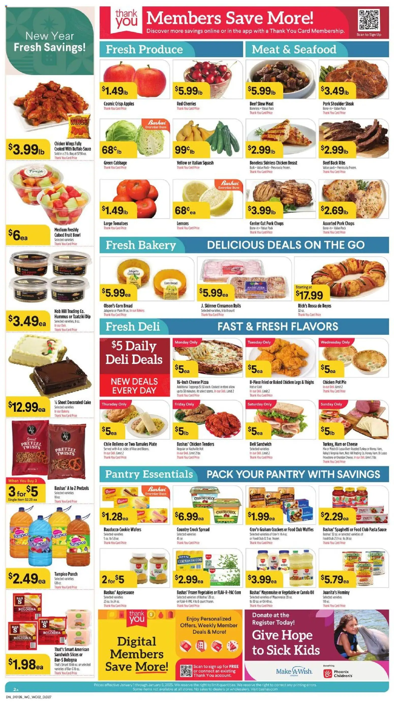 Basha's Dine - valid from 01.01.2026 | Page: 2 | Products: Bakery, Squash, Pasta, Seafood