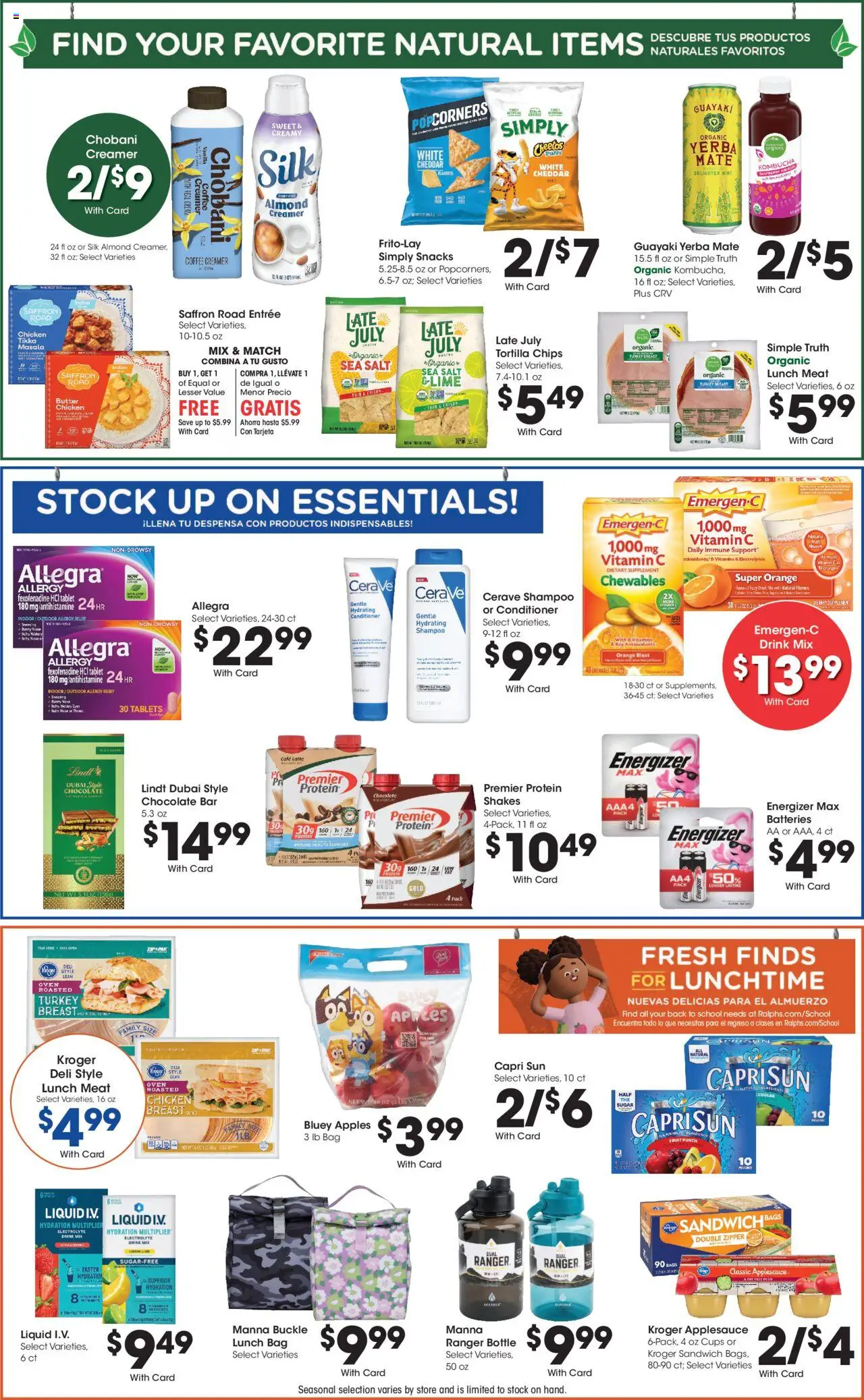 Ralphs Weekly Ad - valid from 20.08.2025 | Page: 8 | Products: Chips, Sugar, Tablet, Bag