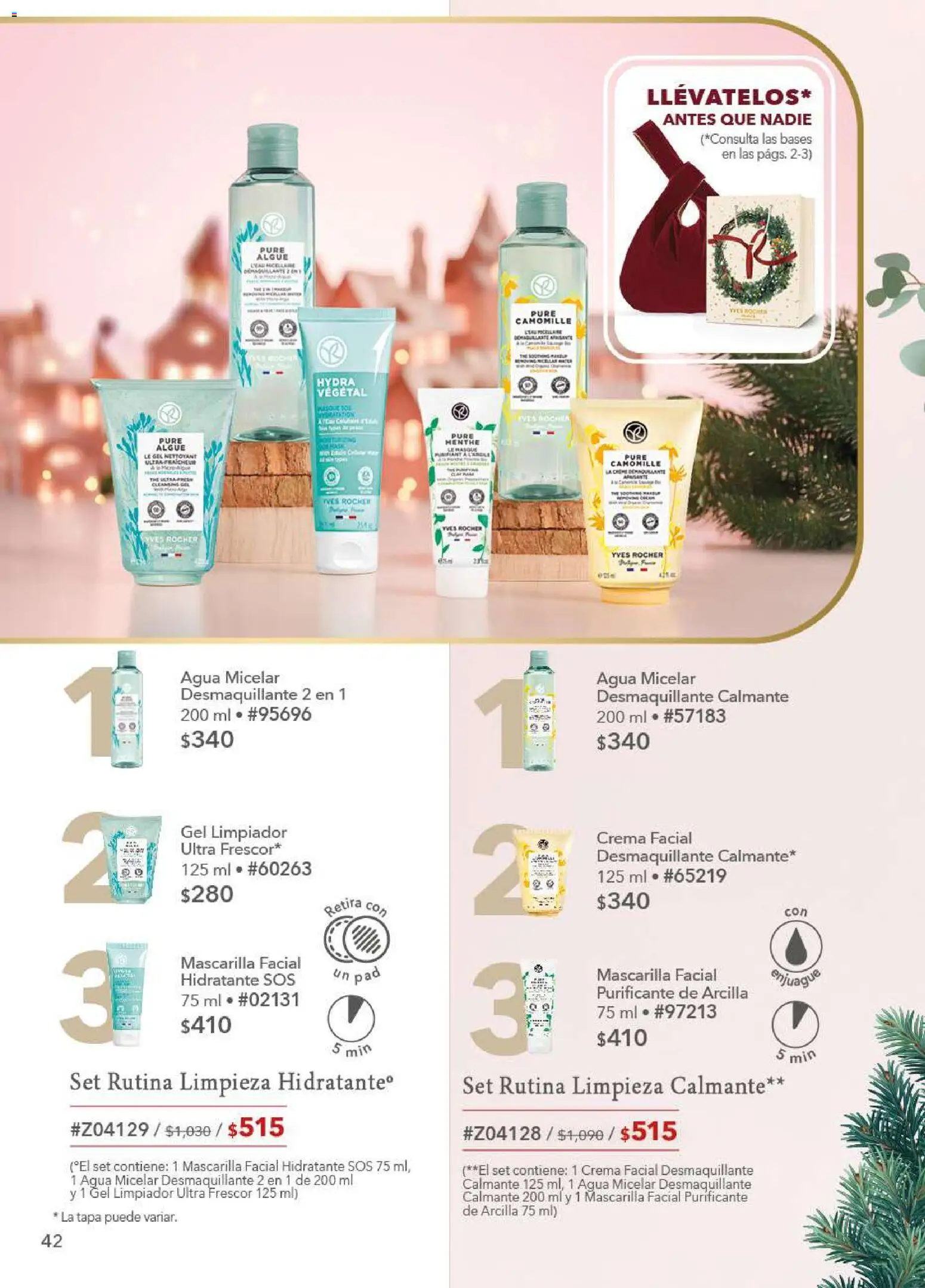 Nuevas ofertas de Yves Rocher válidas en toda la República Mexicana desde el 09.12.2025. ¡Encuentra las mejores ofertas en Yves Rocher campaña 17 2025! | Página: 42 | Productos: Agua, Desmaquillante, Mascarilla, Agua micelar