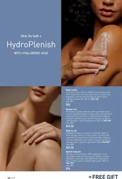 Preview of Bath & Body Oil, 48-hour moisturization. With hyaluronic acid, sunflower seed oil and cupuaçu butter to boost hydration, help skin look dewy and restore the look of skin's glow. Lightly fragranced. 350 ml from shop Avon valid from 26.02.2026 | Page: 92