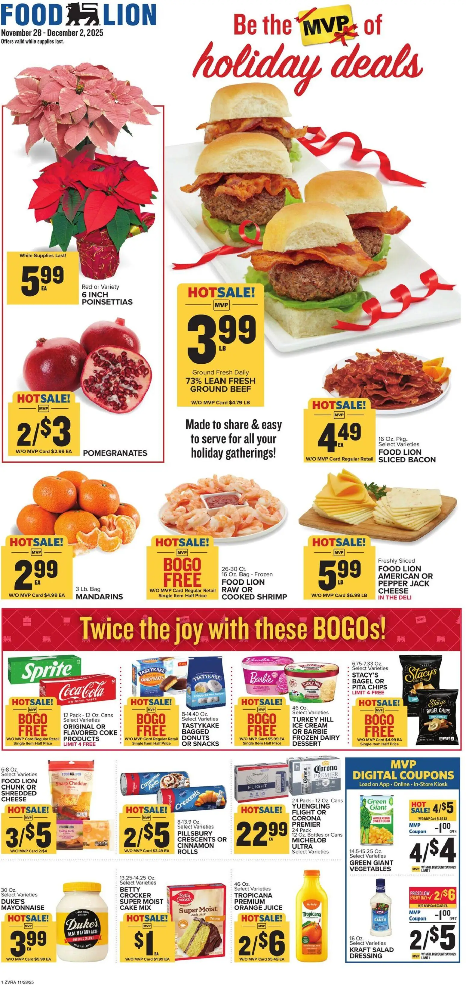Food Lion Weekly Ad - valid from 28.11.2025 | Page: 1