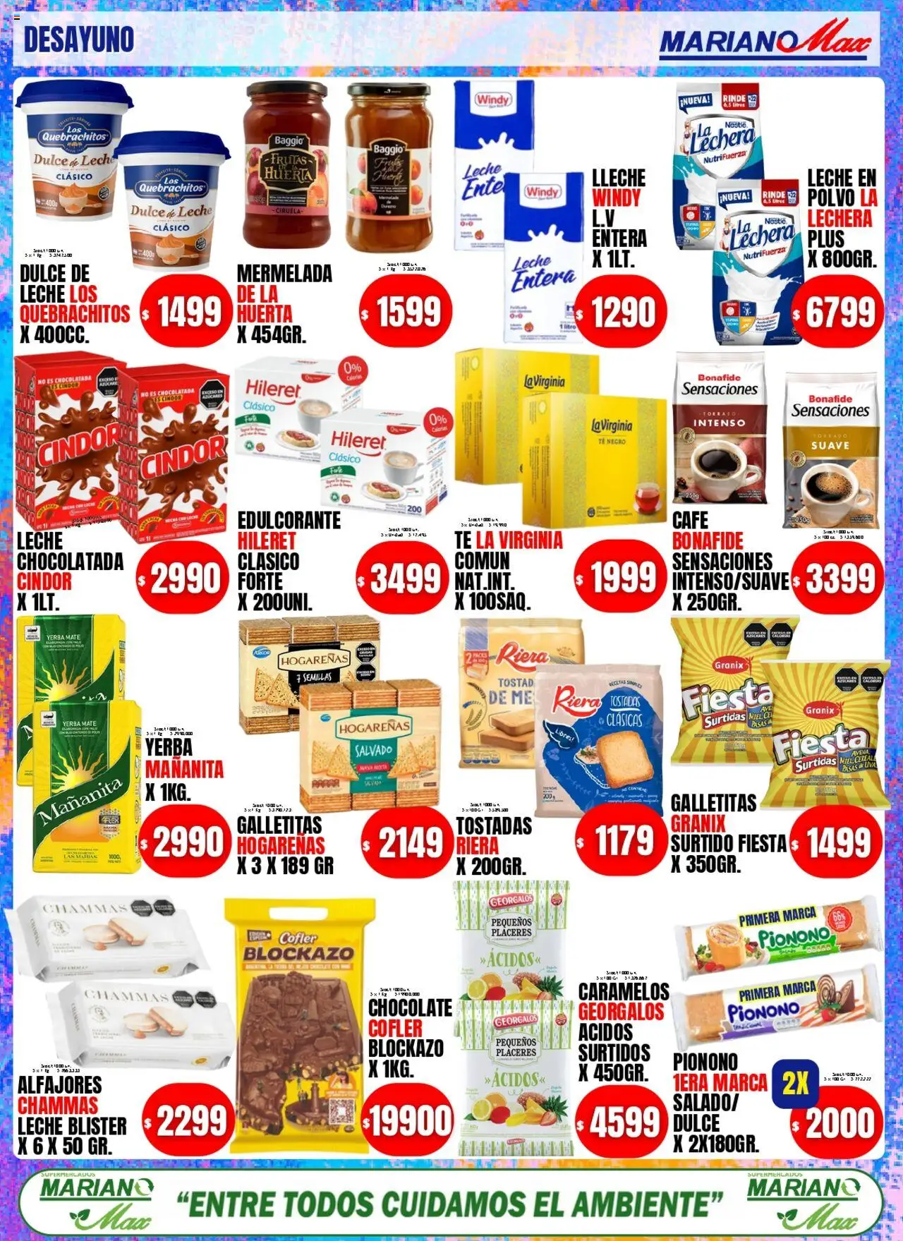 Mariano Max catálogo │ válido desde el 05.08.2025 | Página: 3 | Productos: Edulcorante, Dulce de leche, Chocolate, Té