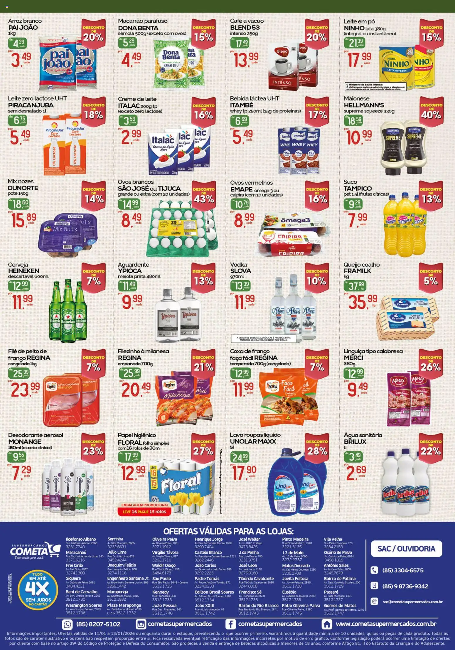 Cometa Supermercados Folheto - válido de 11.01.2026 | Página: 2